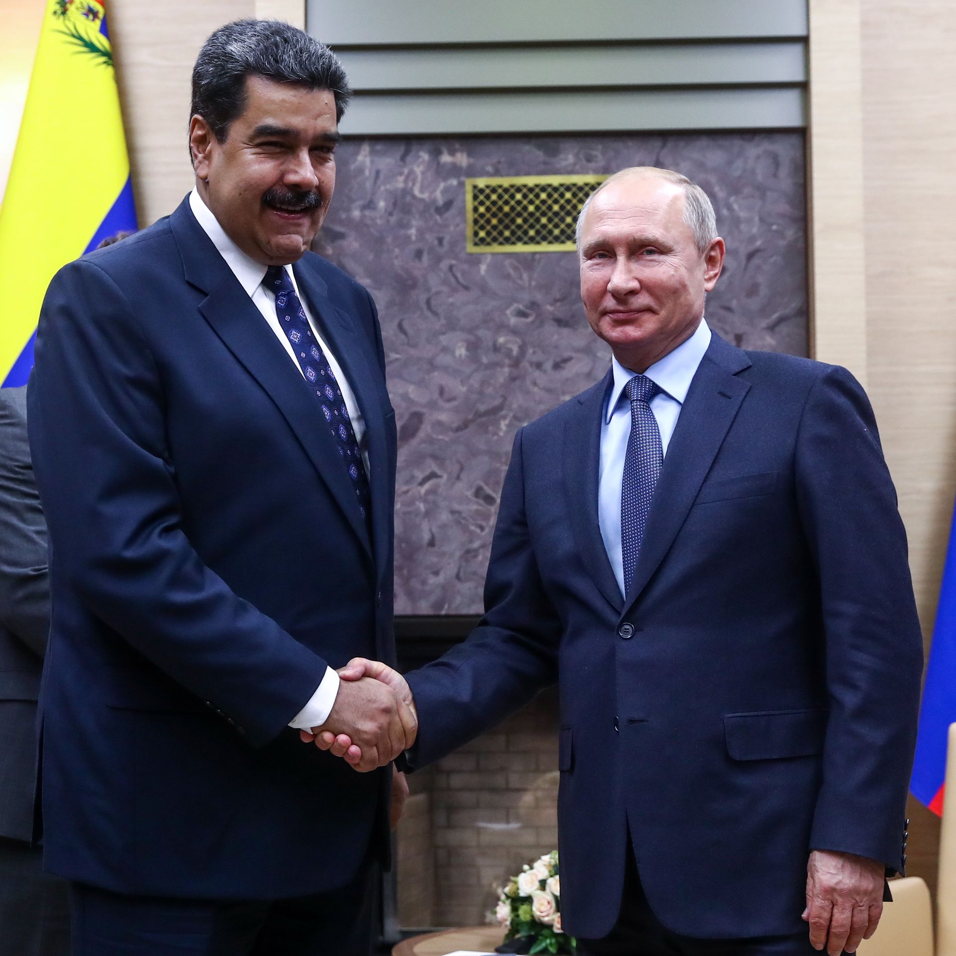 Nicolas Maduro and Vladimir Putin