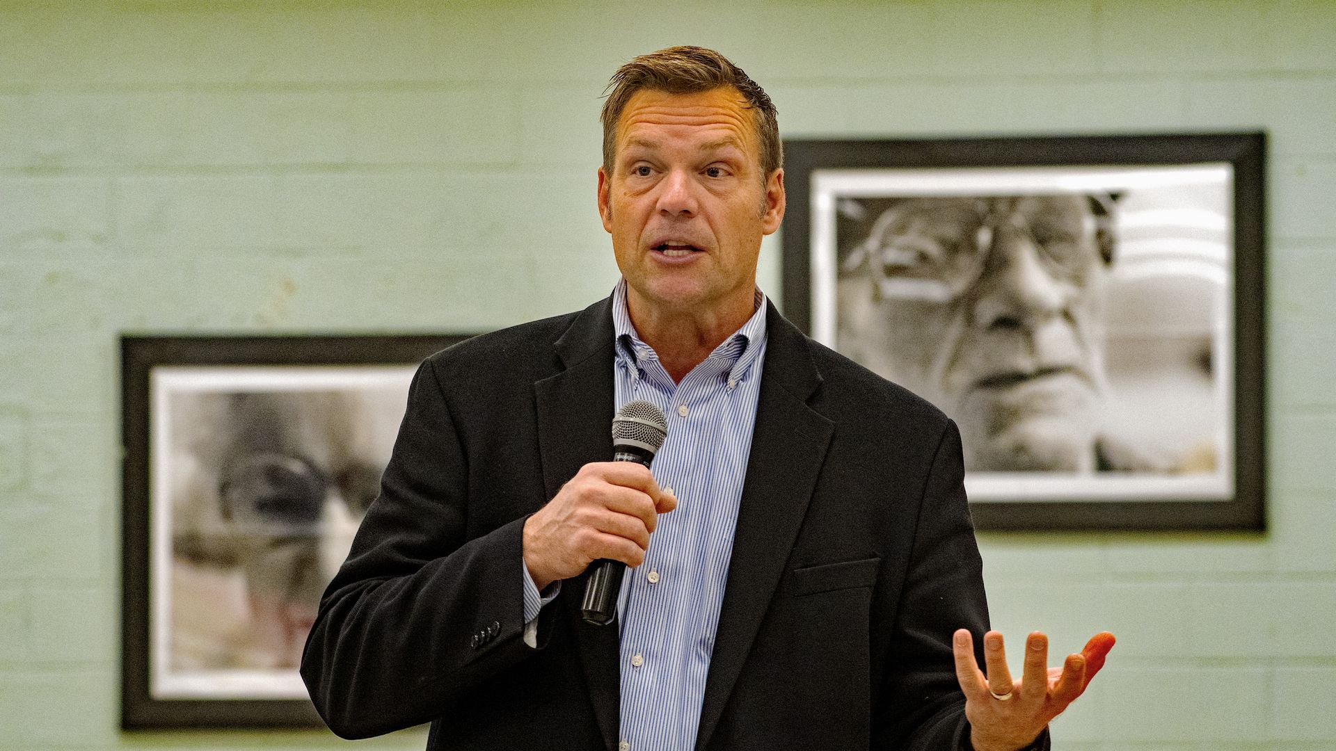 Kansas Republican gubernatorial candidate Kris Kobach. Photo: Mark Reinstein/Corbis via Getty Images