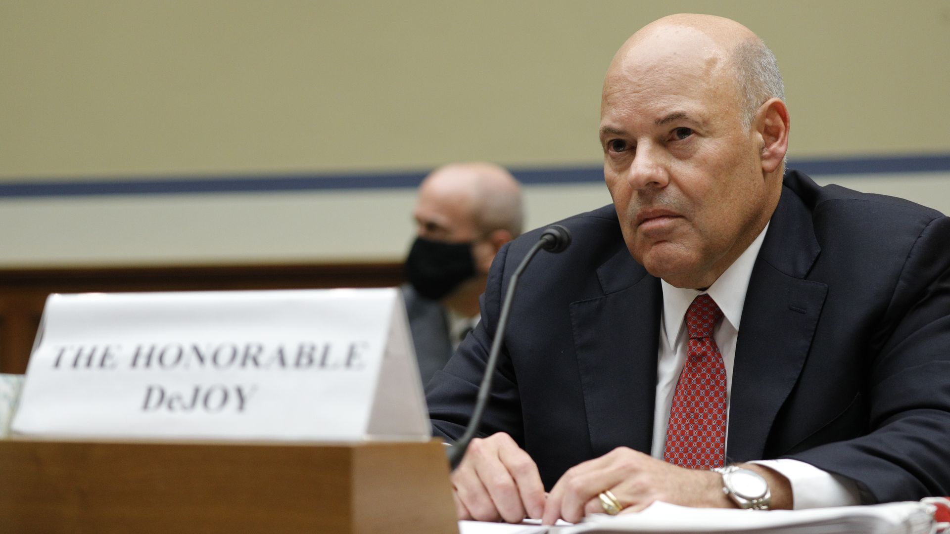 U.S. Postal Service Postmaster General Louis DeJoy testifies at a Congress