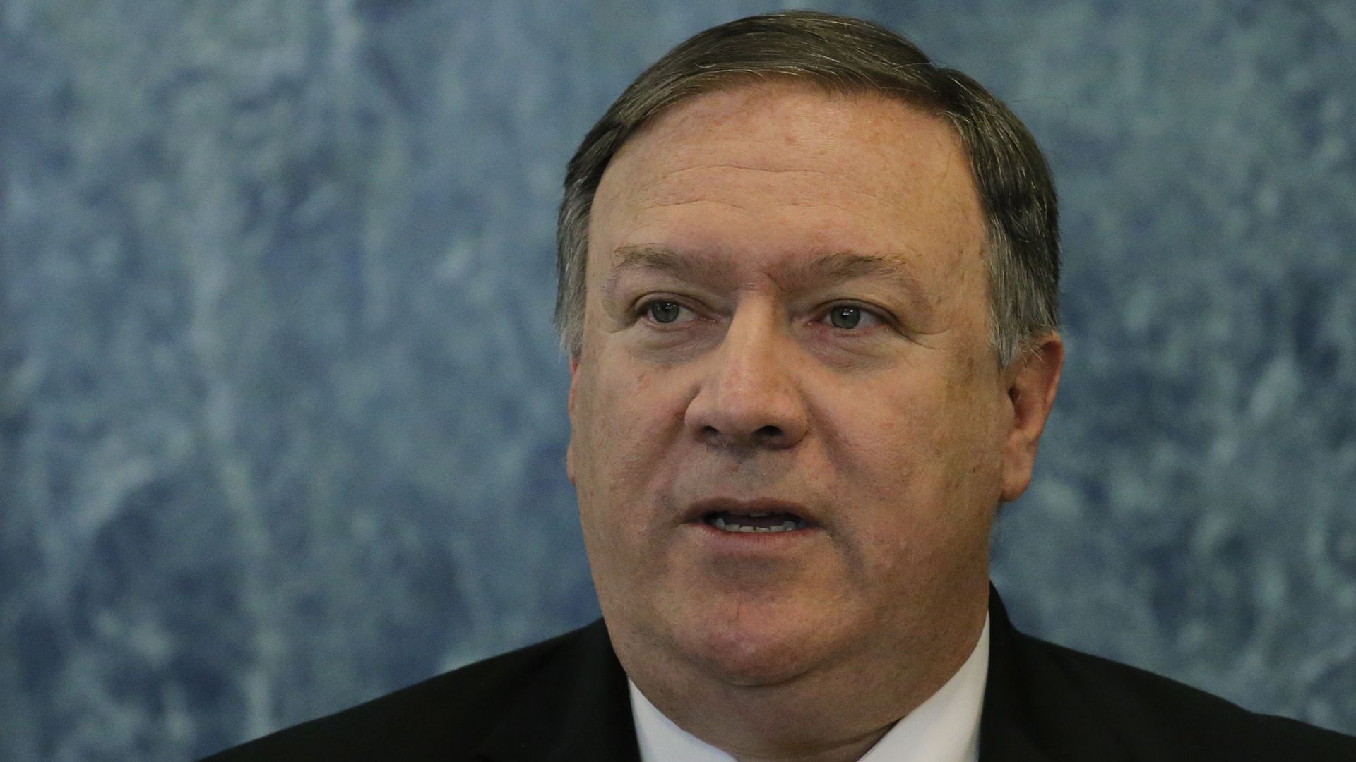 Mike Pompeo speaking at UN