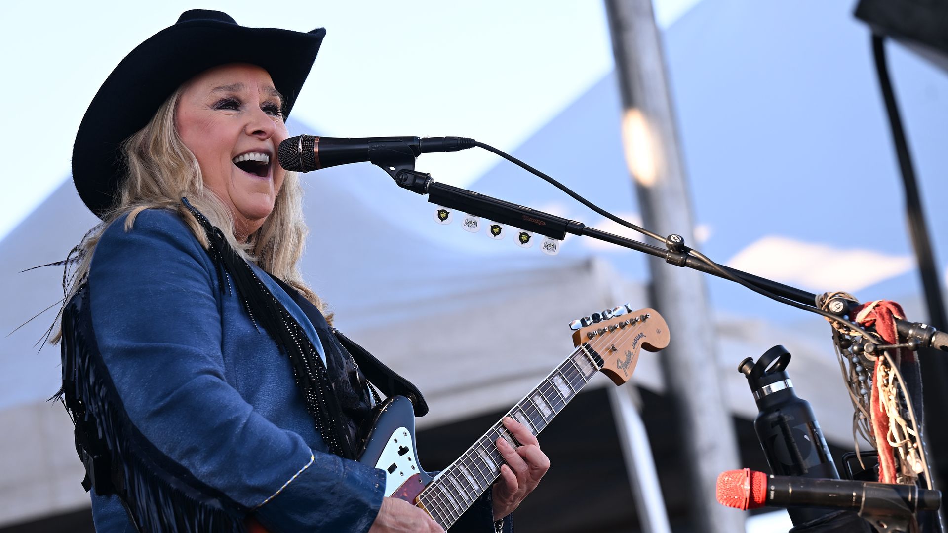Melissa Etheridge performs on stage.