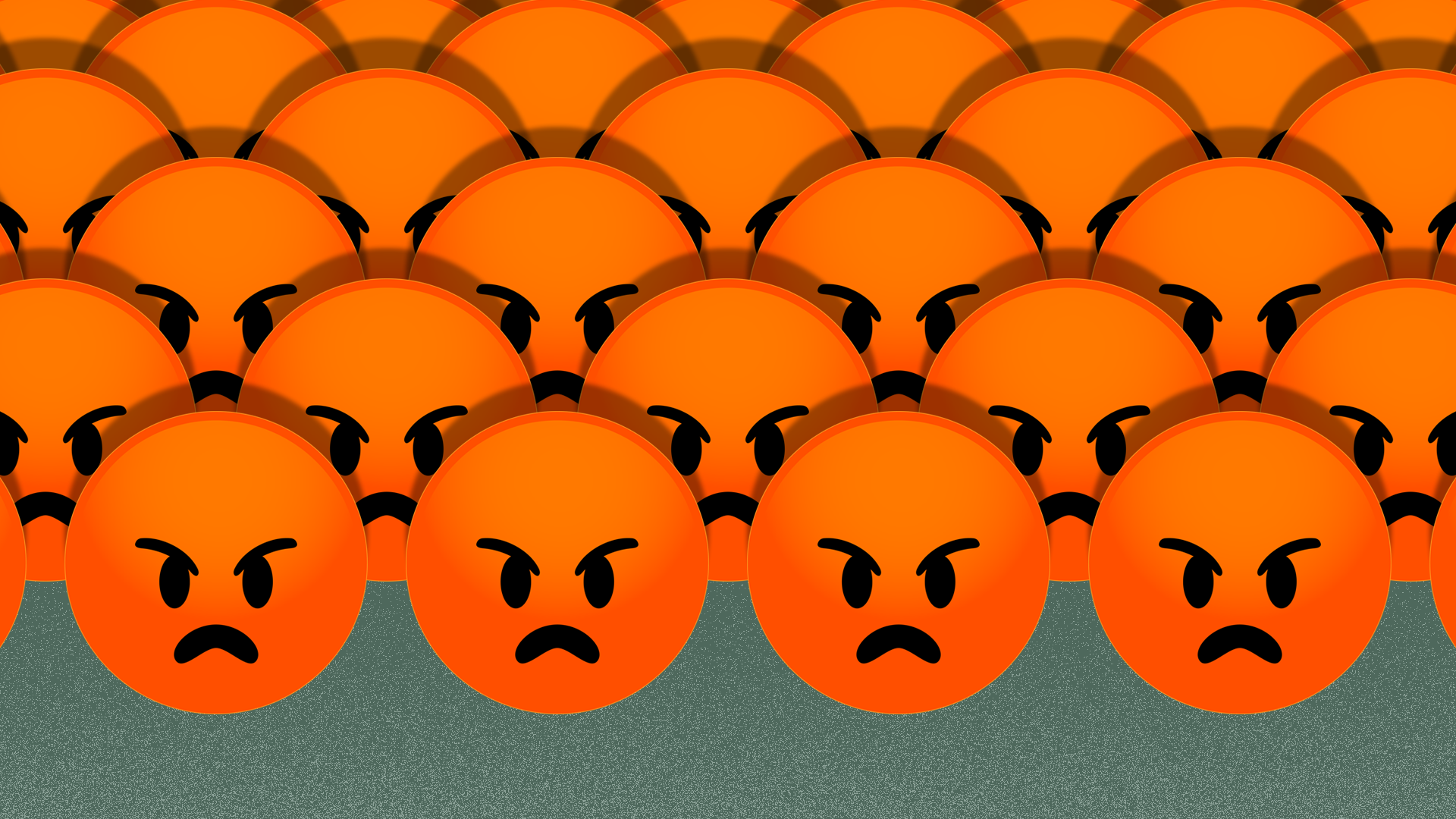Illustration of angry emojis