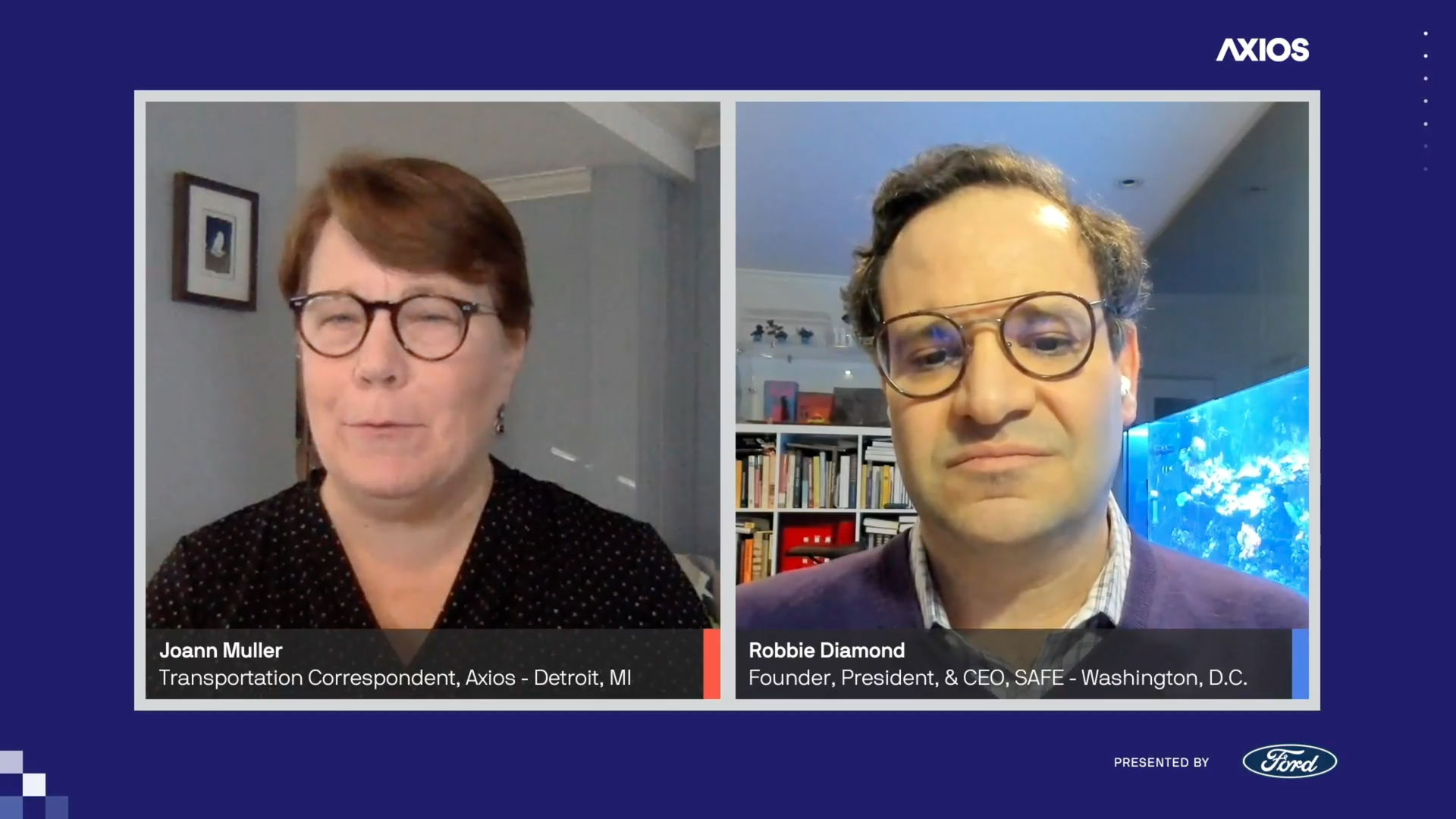 Screenshot of axios virtual event