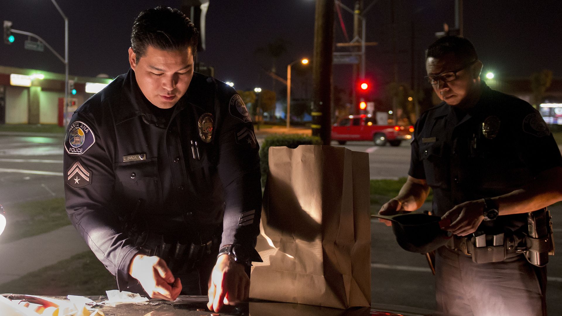 Santa Ana police officers.