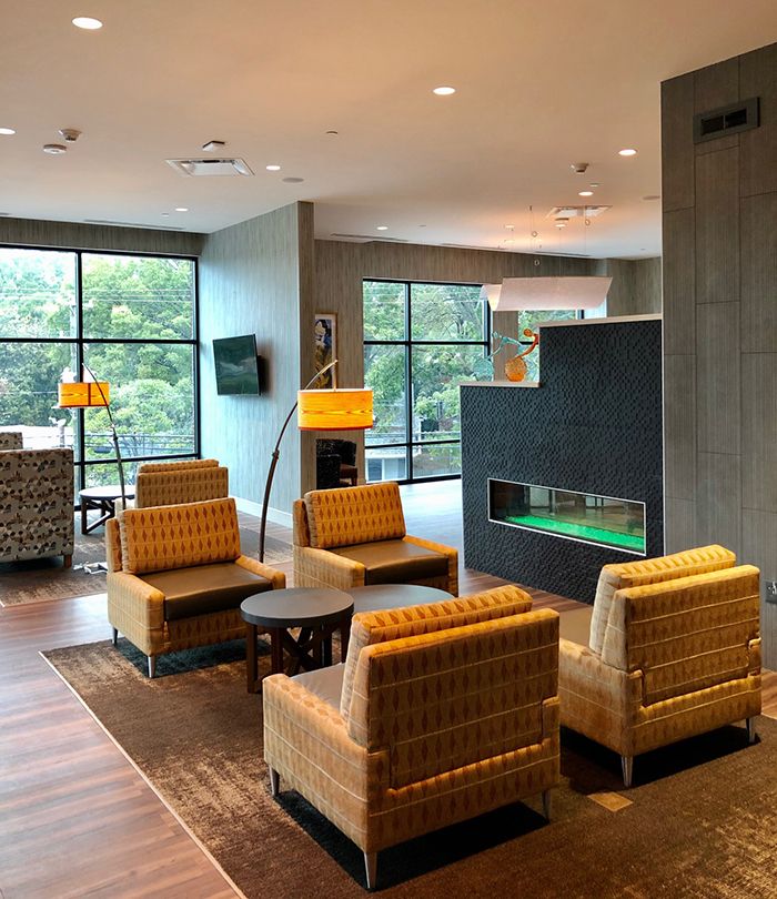 lobby holiday in south end charlotte chairs