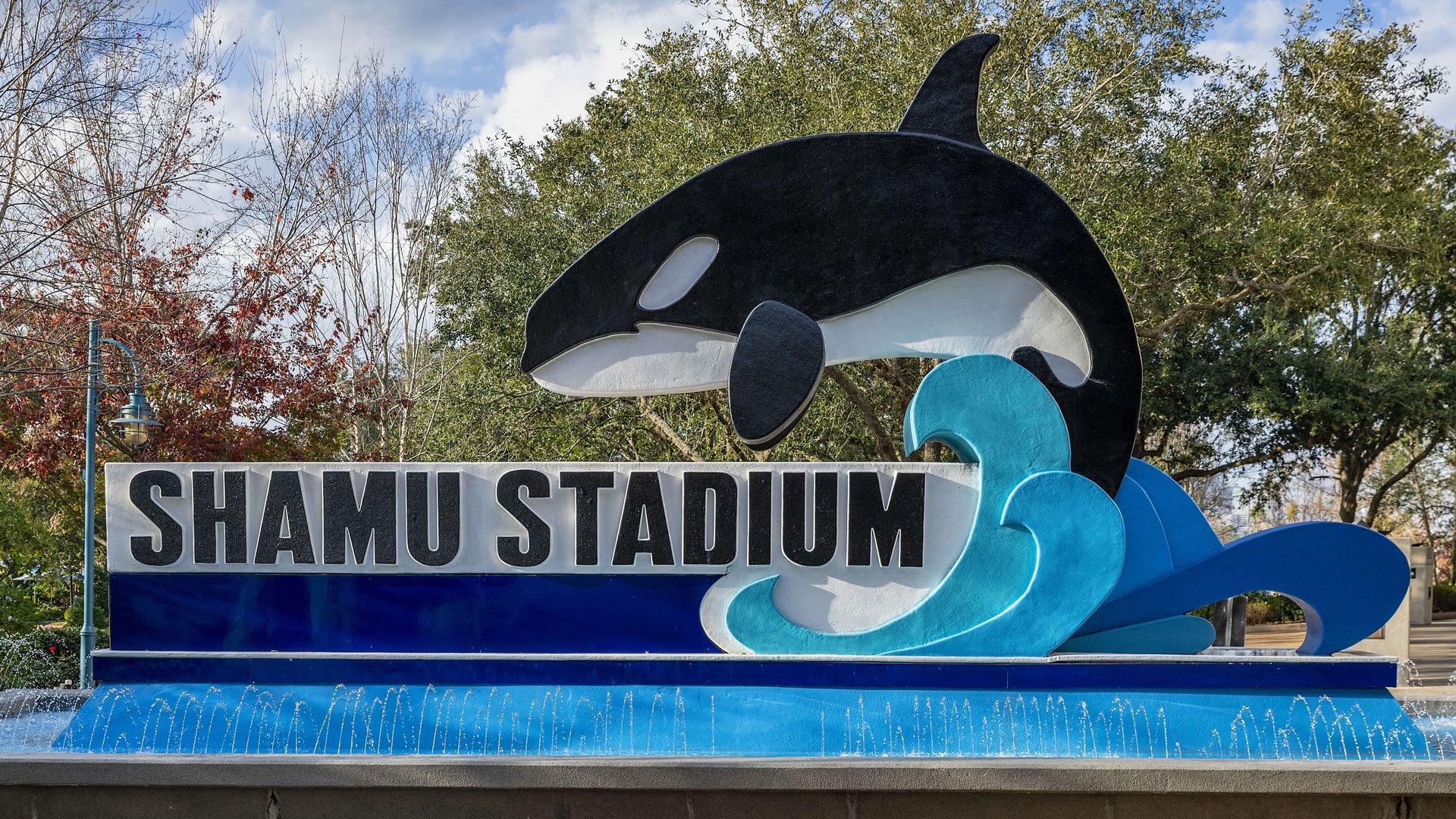 Shamu Stadium at Seaworld marine park, Orlando Florida. (Photo by John Greim/LightRocket via Getty Images)