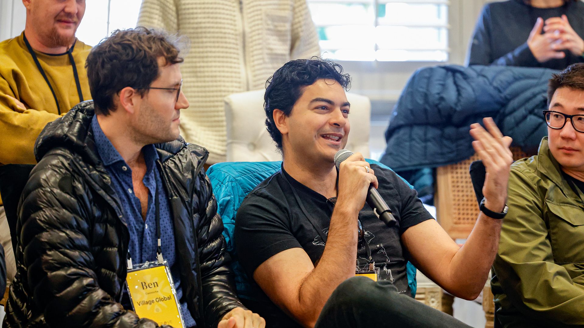 NAPA, CALIFORNIA - NOVEMBER 22: Immad Akhund speaks during The Grove by Reid Hoffman and Village Global at Carneros Resort and Spa on November 22, 2023 in Napa, California. (Photo by Stefanie Keenan/Getty Images for Village Global)