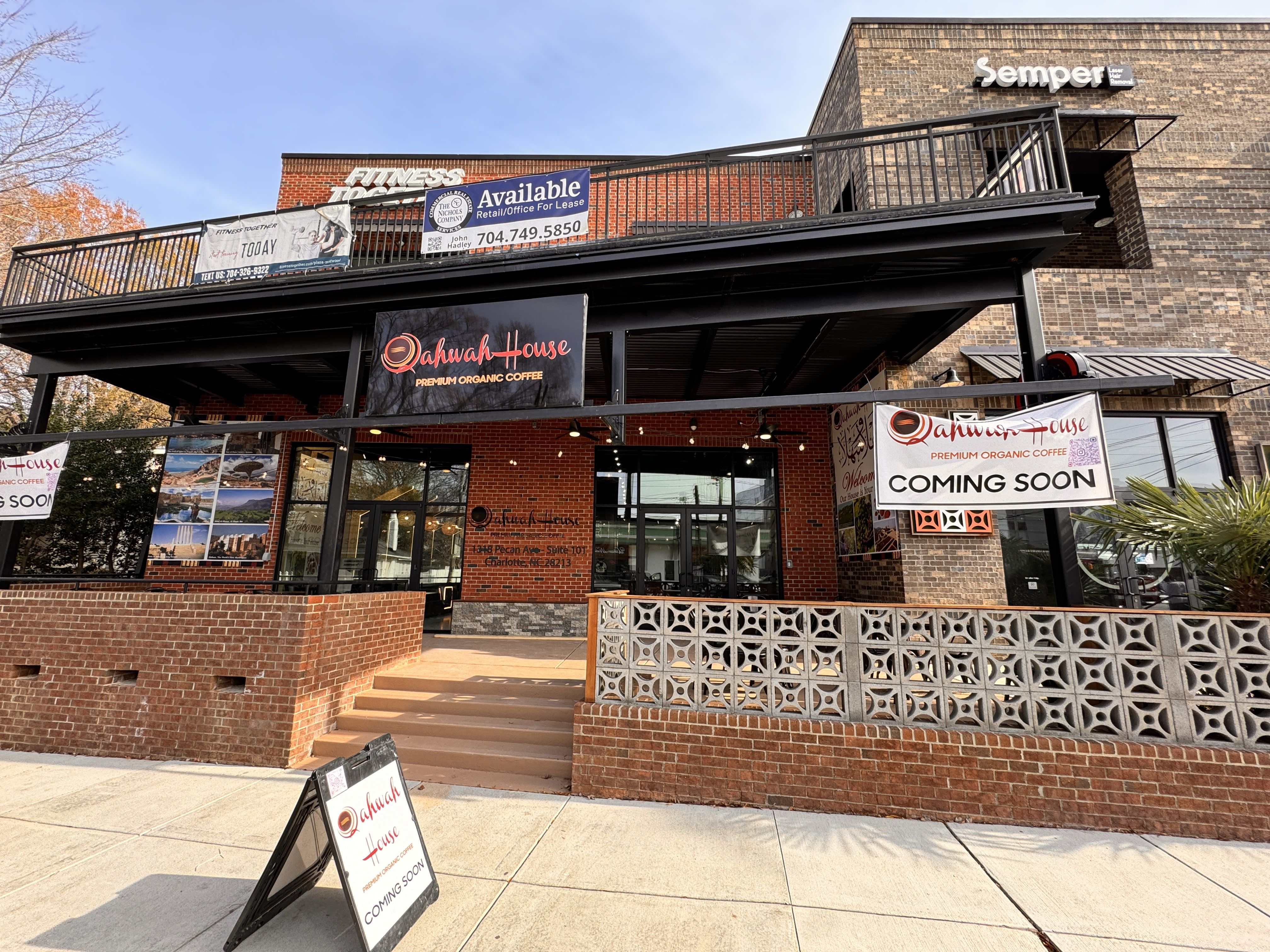 outside of coffee shop