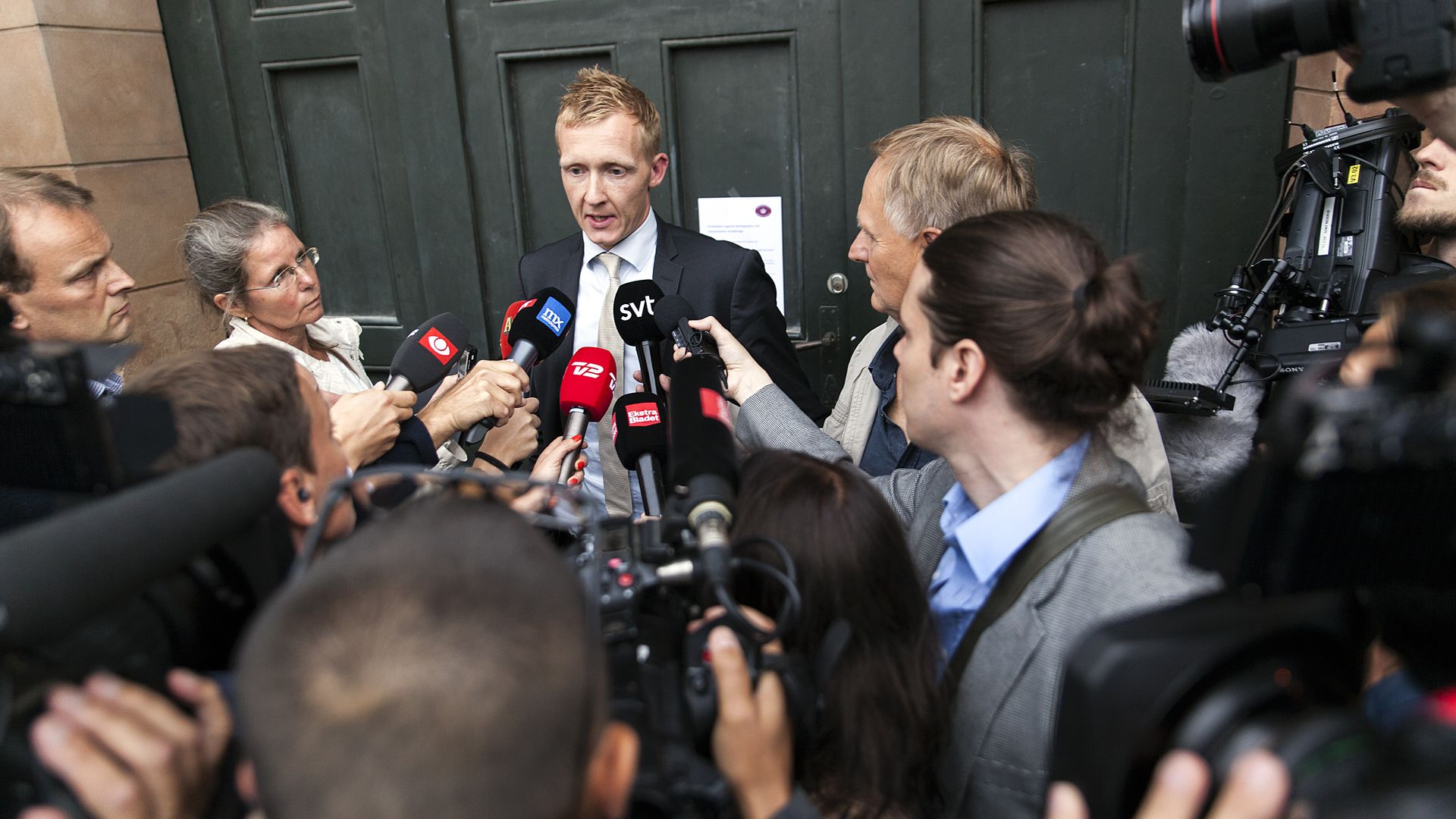 Prosecutor Jakob Buch-Jepsen holds a press briefing after a September 2017 decision over the murder case of journalist Kim Wall. 