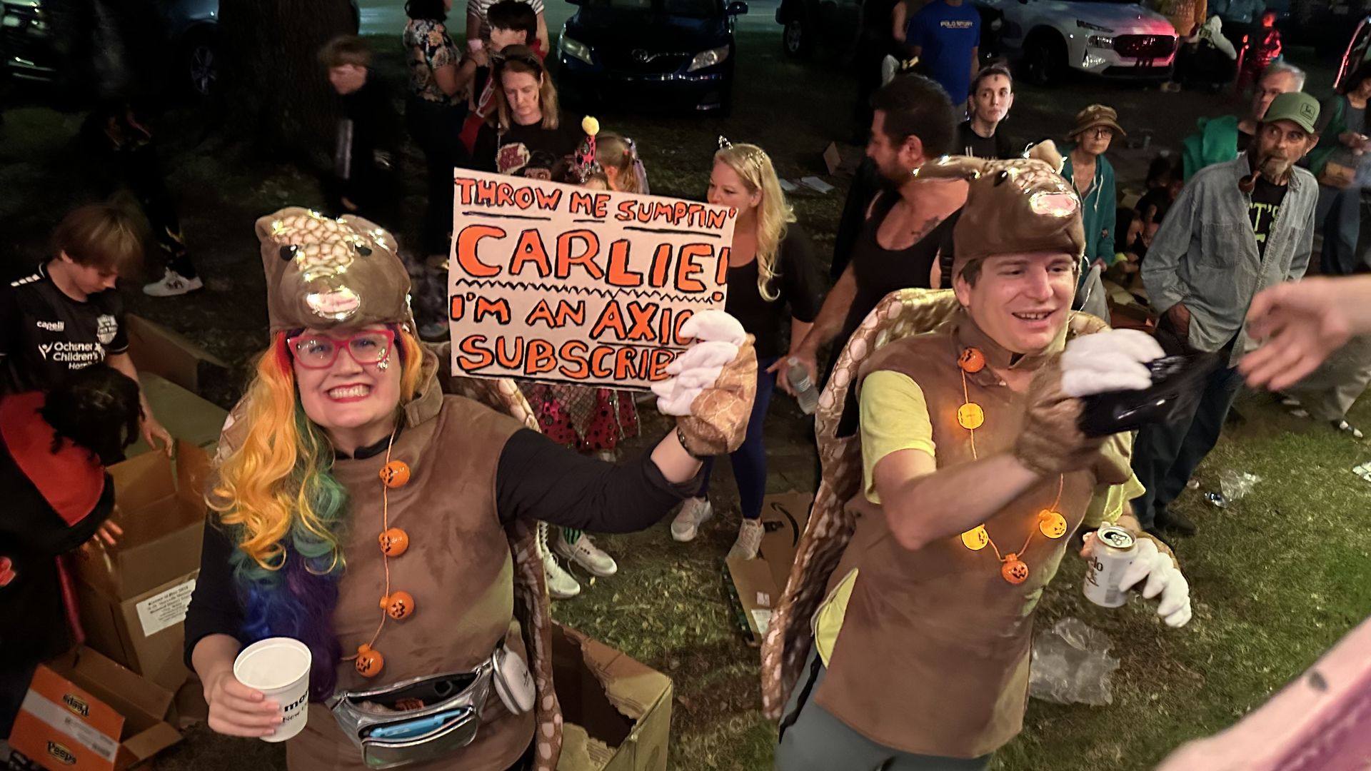 What it's like to ride in a New Orleans Halloween parade - Axios New ...
