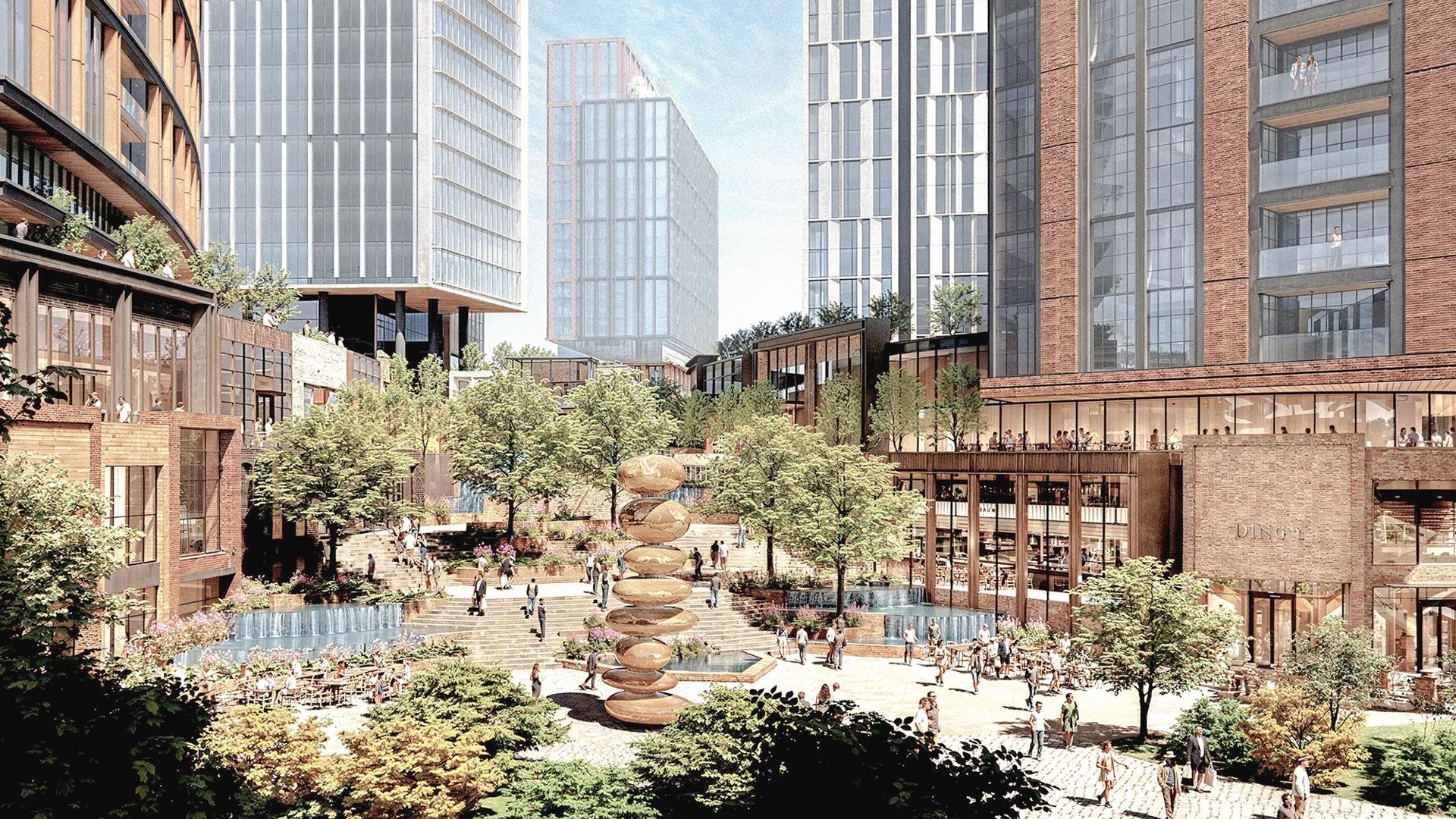 A rendering of the new Eastpoint neighborhood.