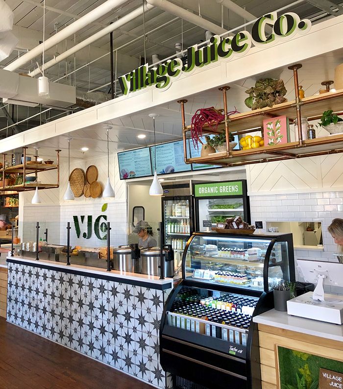 ordering at village juice co optimist hall