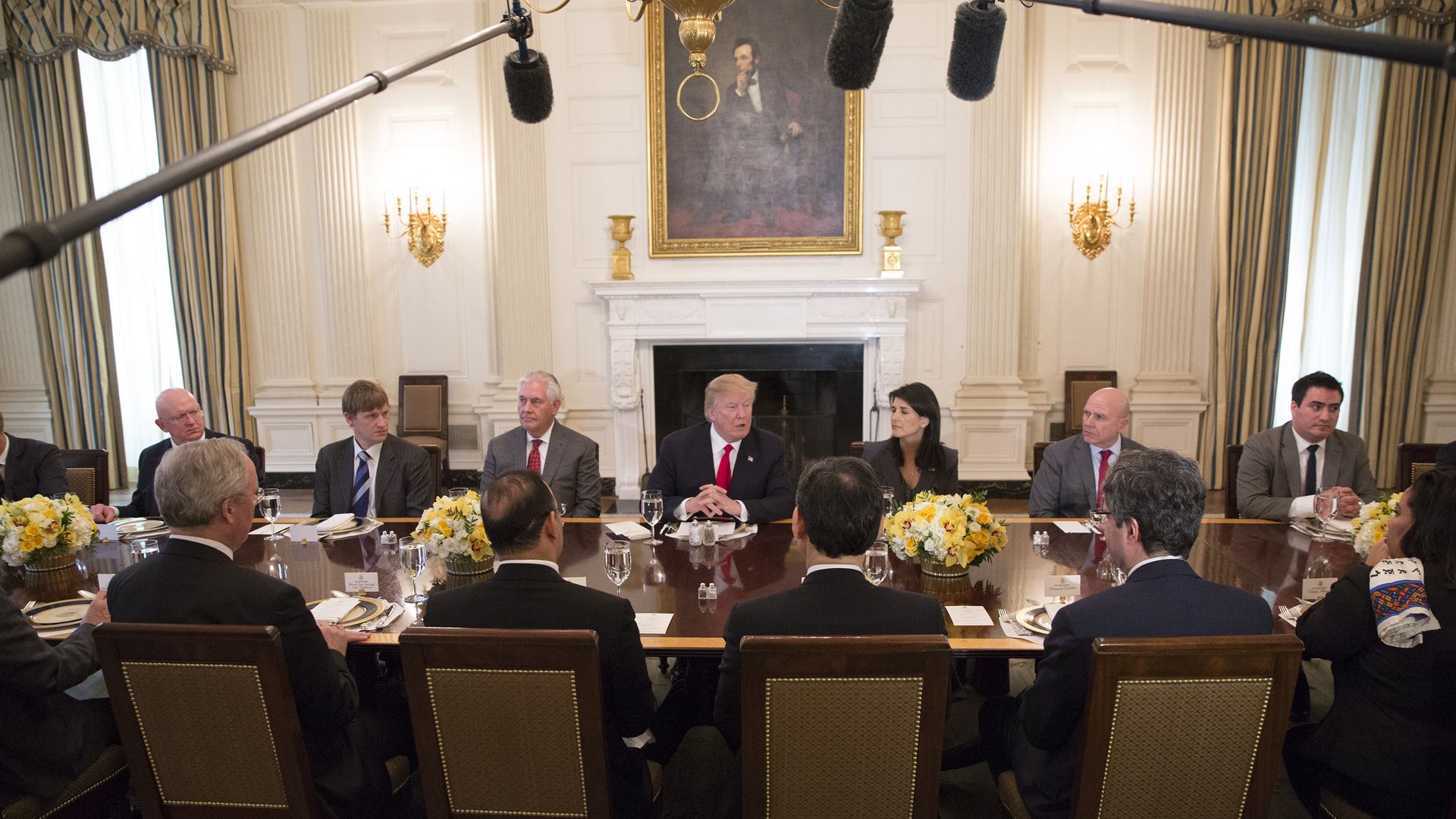Photo of President Trump hosting lunch with U.N. Security Council, at the White House