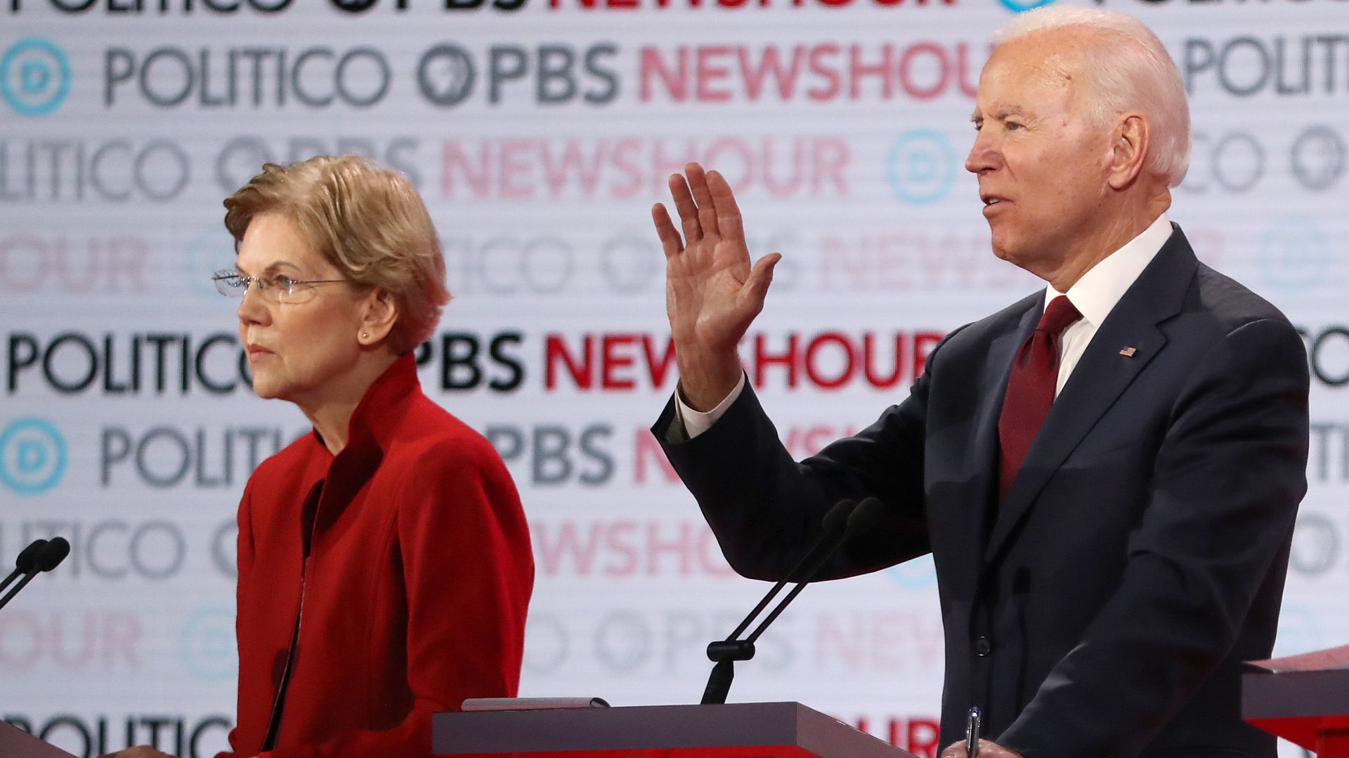 Biden and Warren