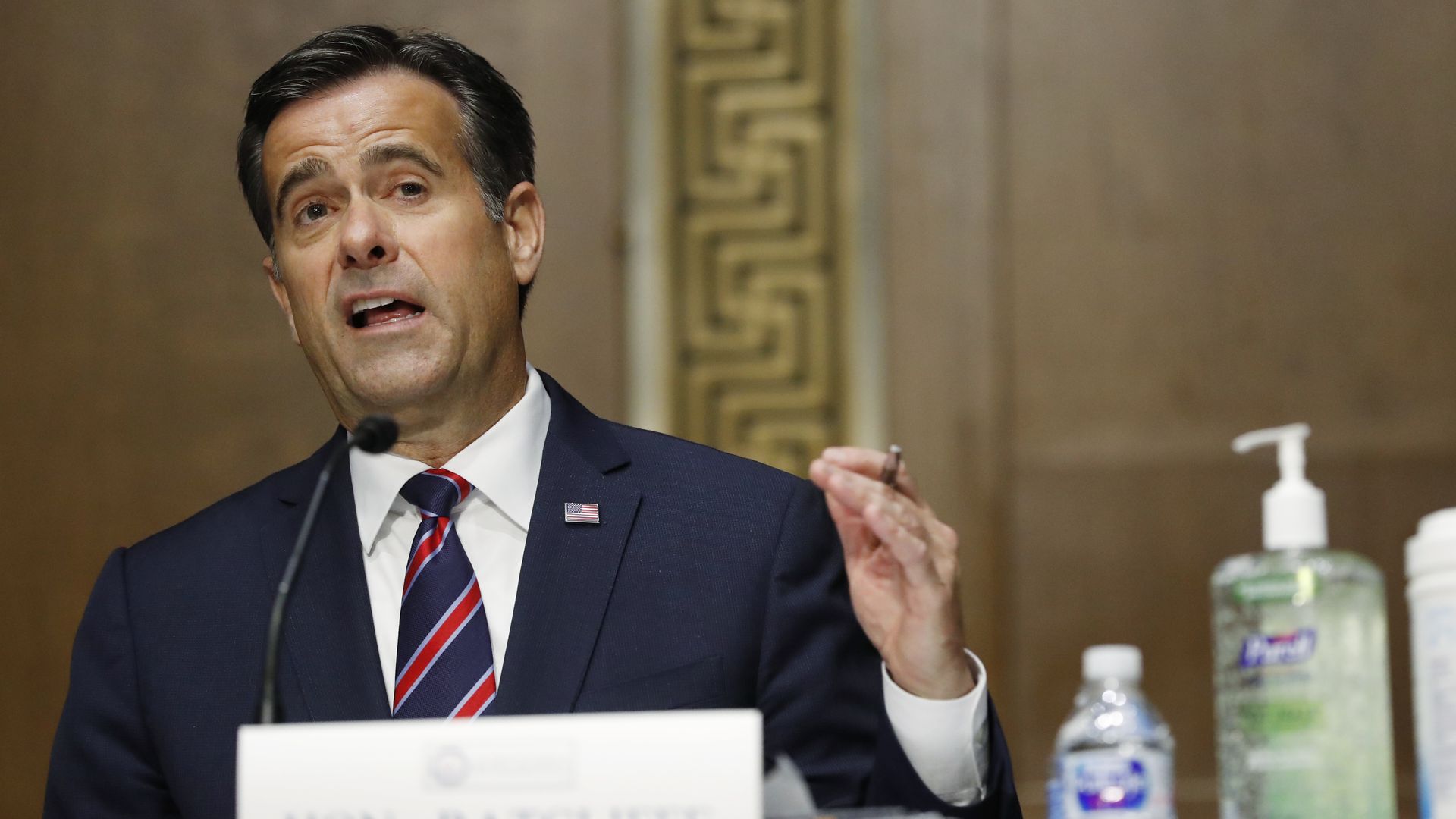 Rep. John Ratcliffe, (R-TX), testifies before a Senate Intelligence Committee nomination hearing on Capitol Hill in Washington, Tuesday, May. 5, 2020.