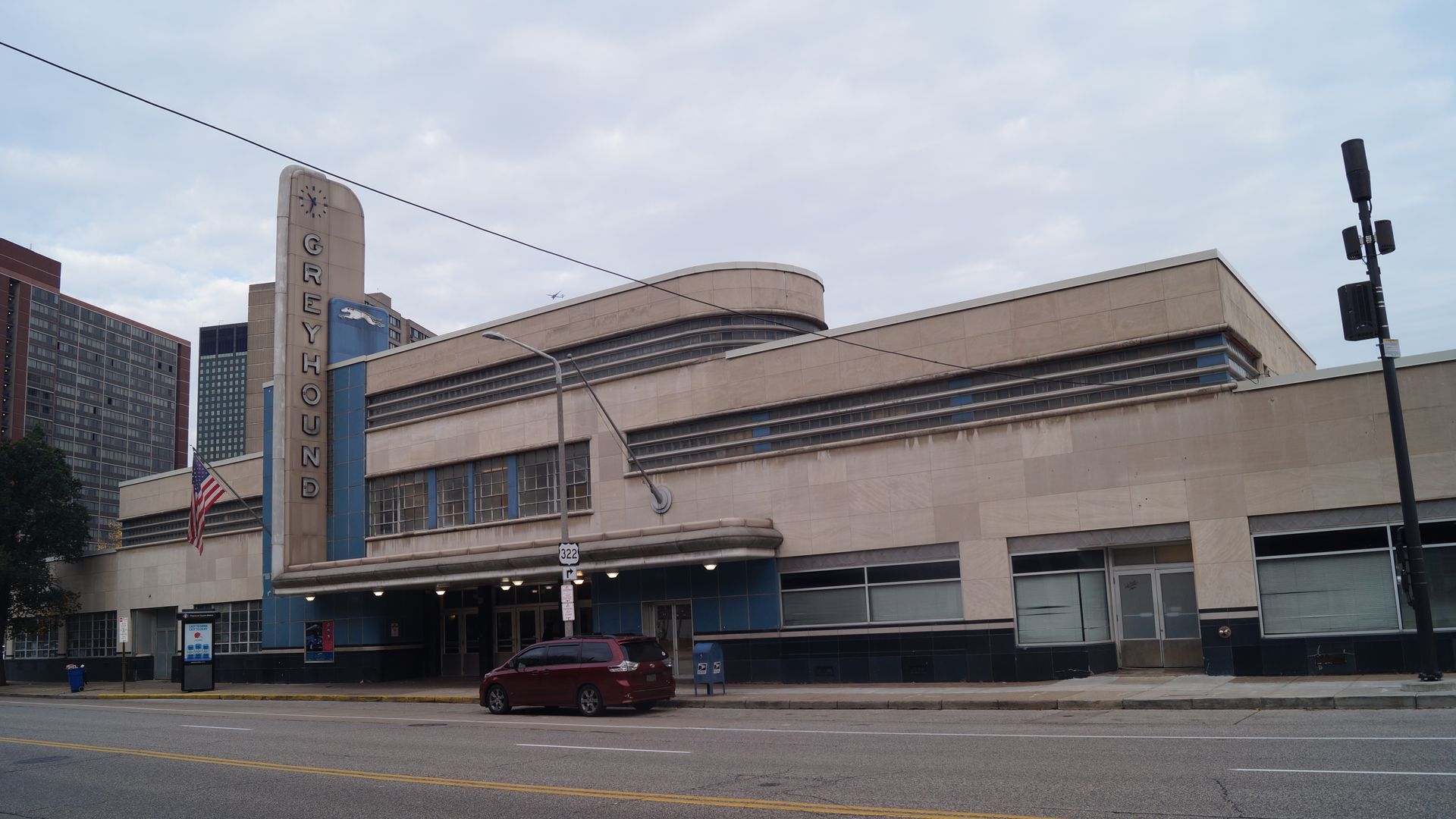 Art Deco Greyhound station in Cleveland