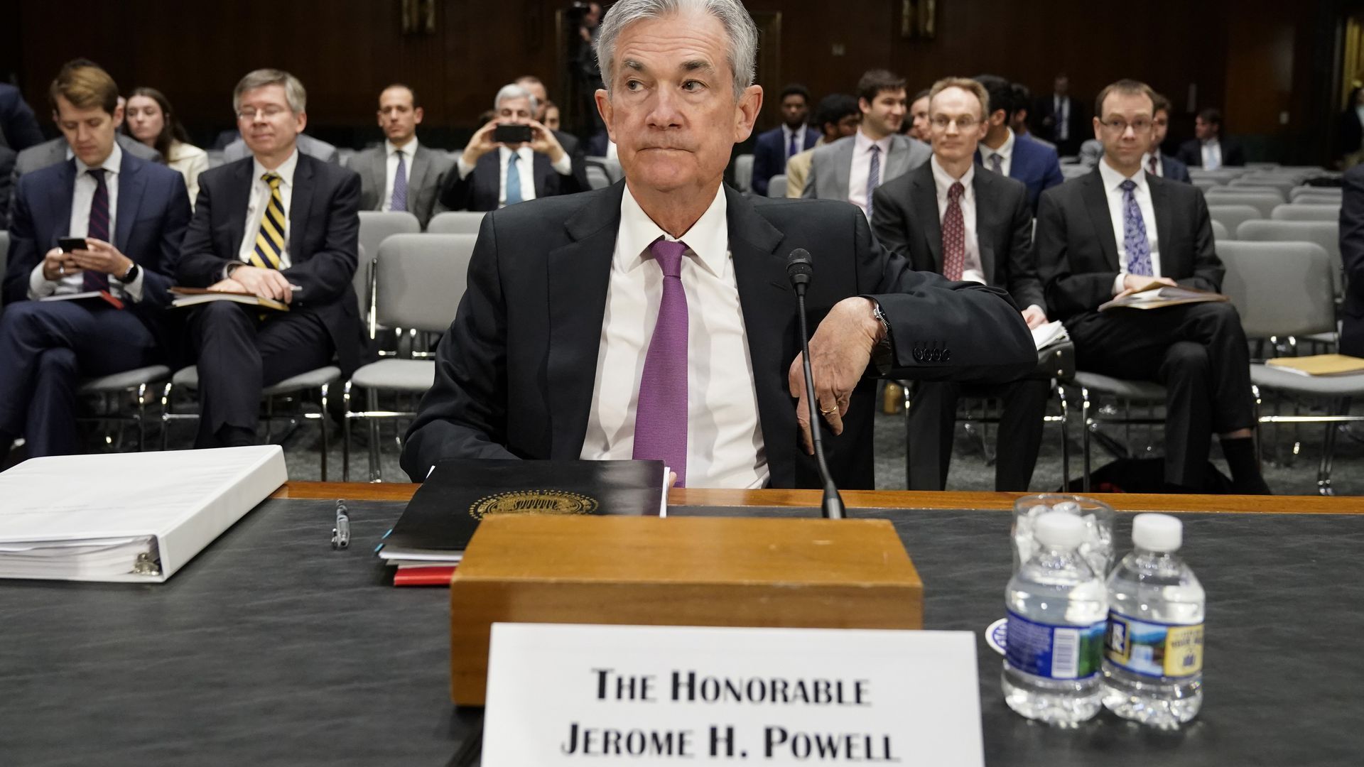 Jerome Powell in front of congress