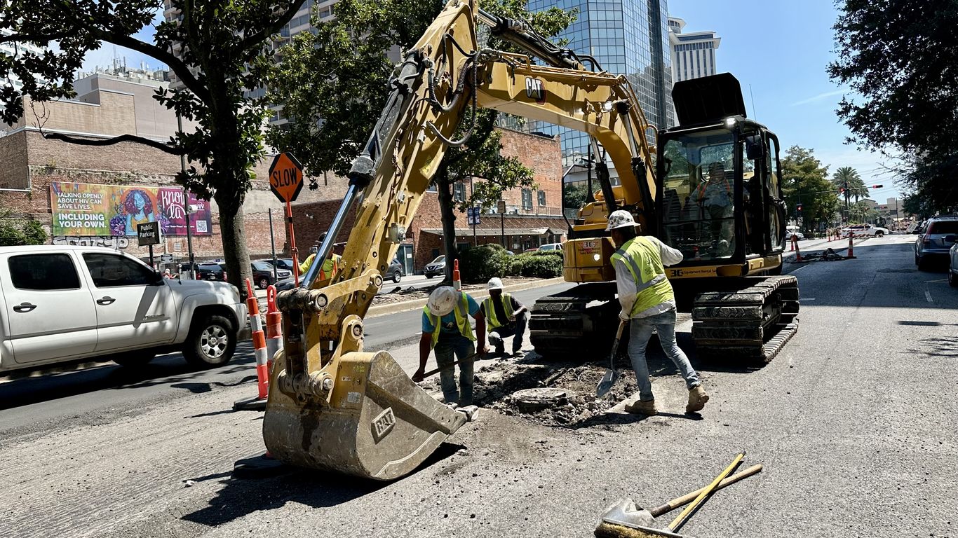 Map: More Downtown Road Construction On The Way For New Orleans - Axios 