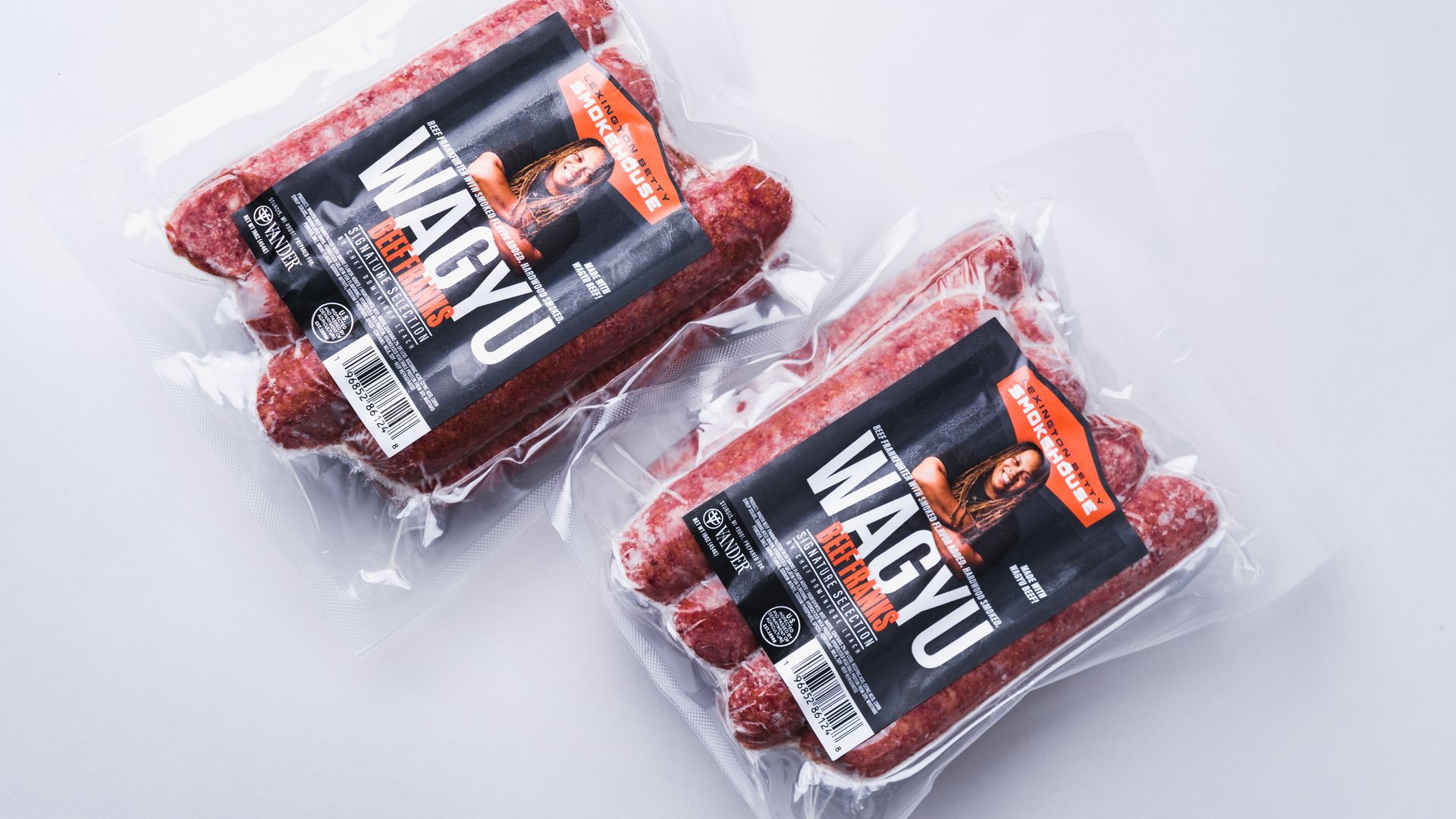 Photo of sausages in a package. 
