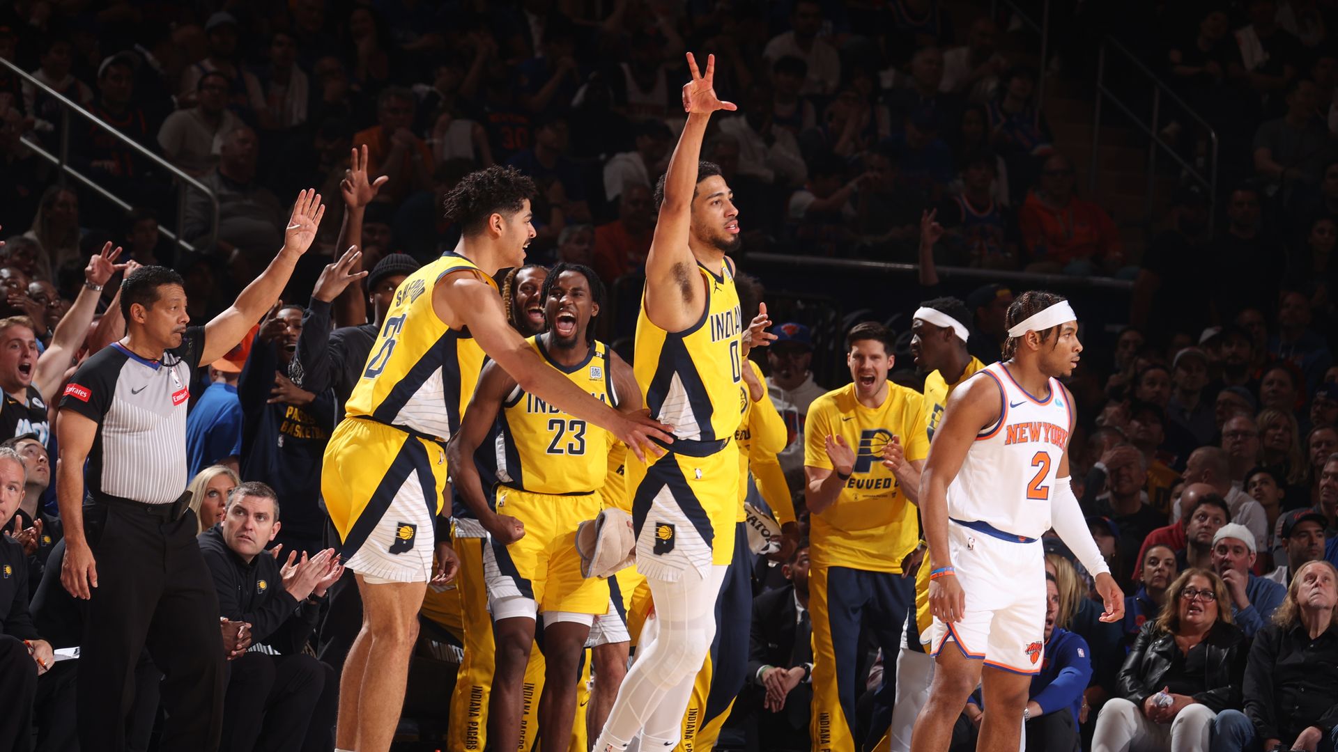 Pacers win in New York