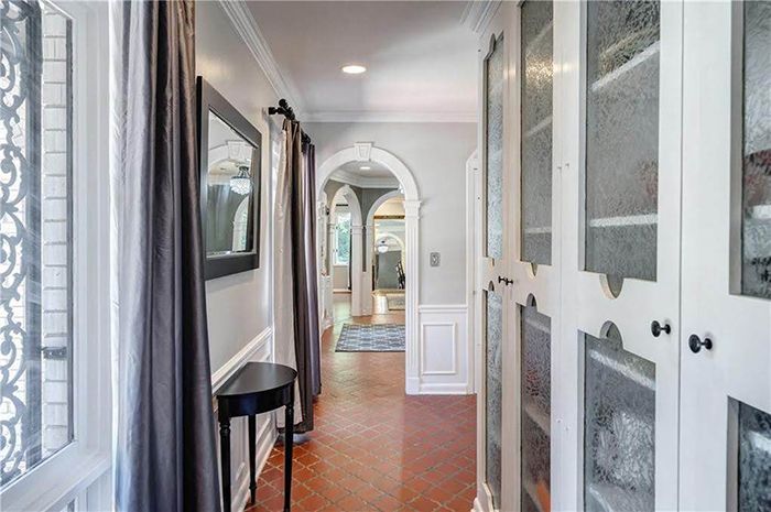 Hickory mediterranean renovation hallway details