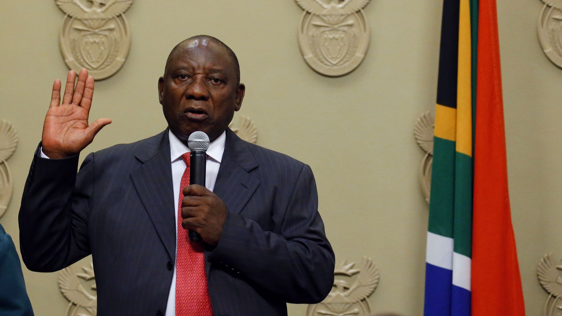 South Africa's new president Cyril Ramaphosa.