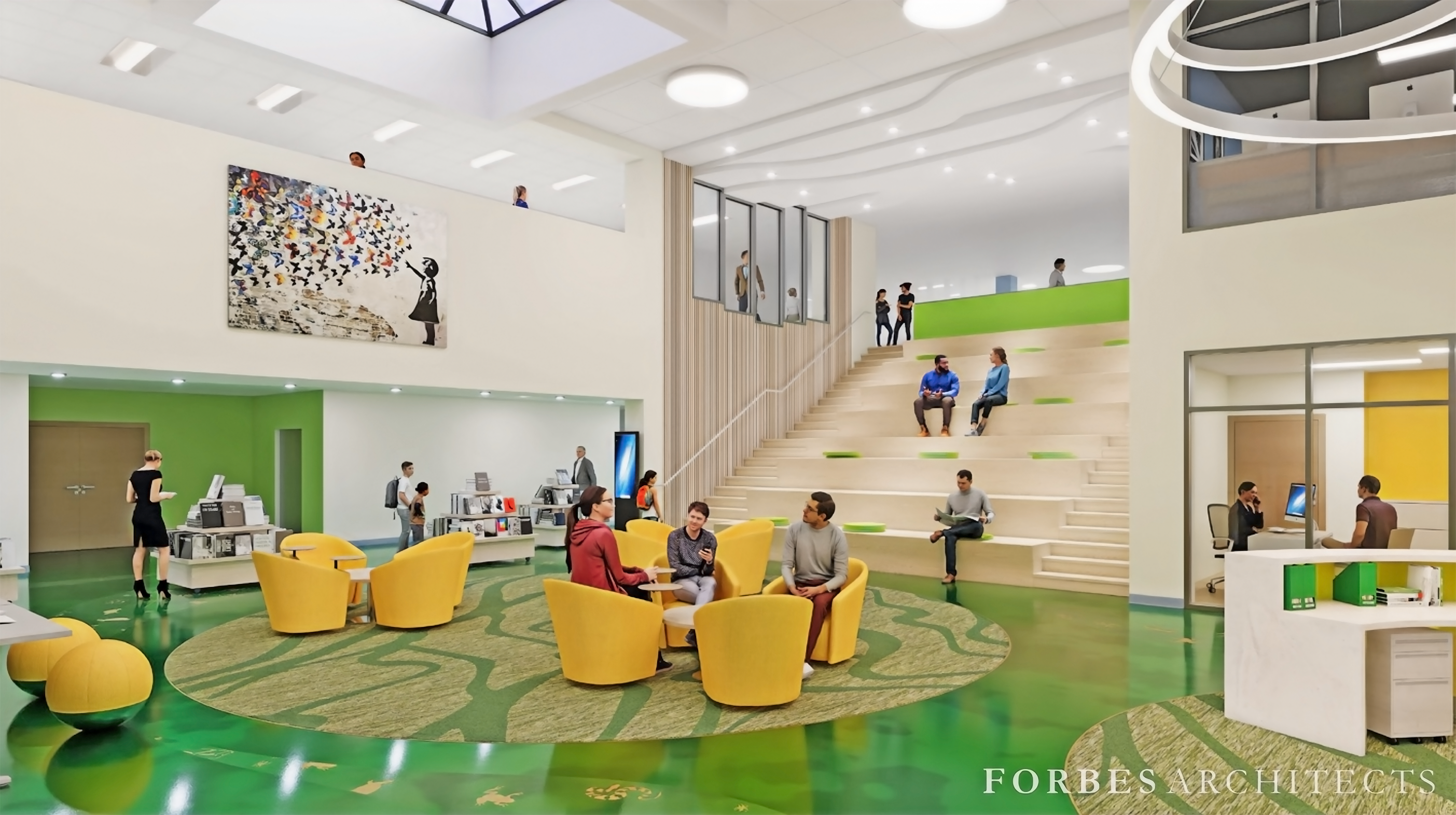 A rendering of the renovations at South Dade Regional Library