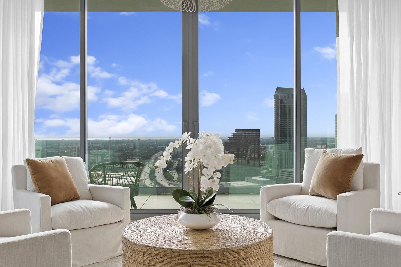 View from the living room of the condo.