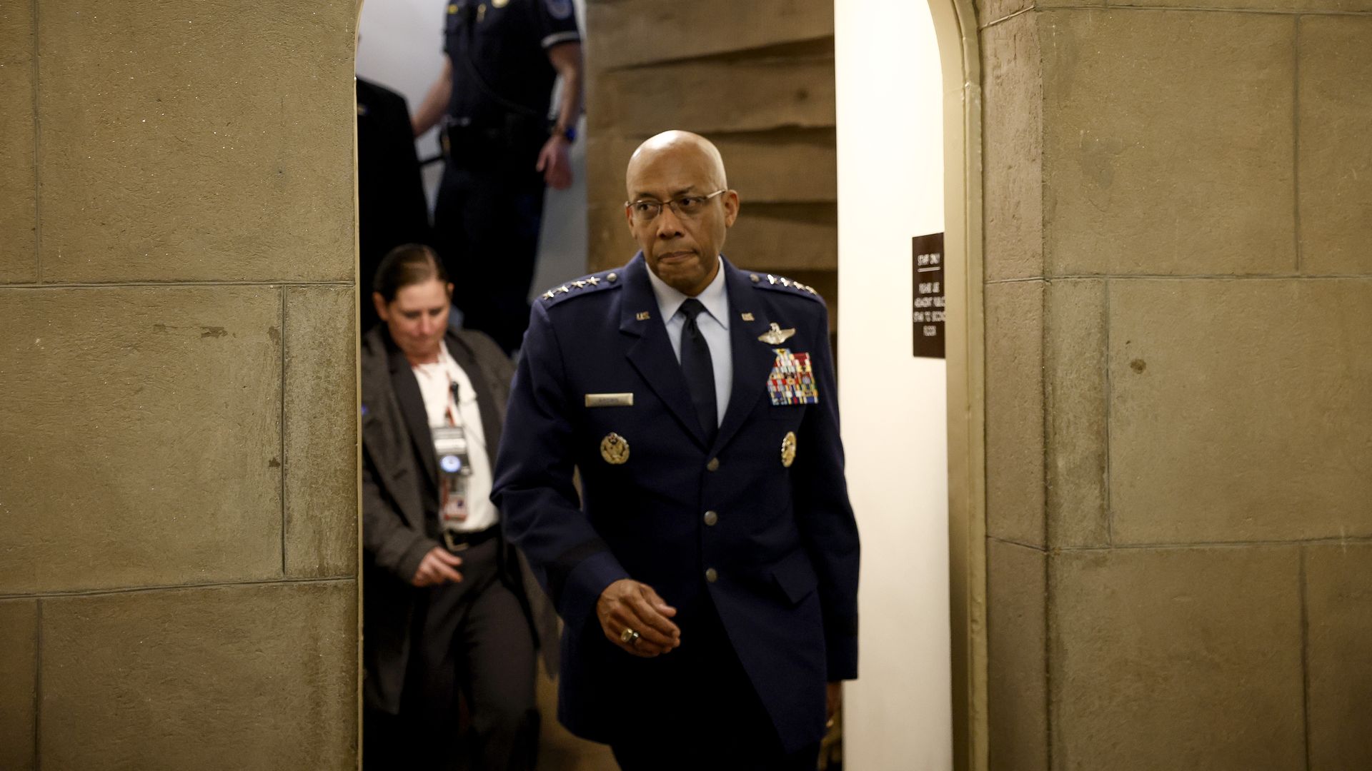 Chairman of the Joint Chiefs of Staff General Charles Brown in Congress in November 2023.