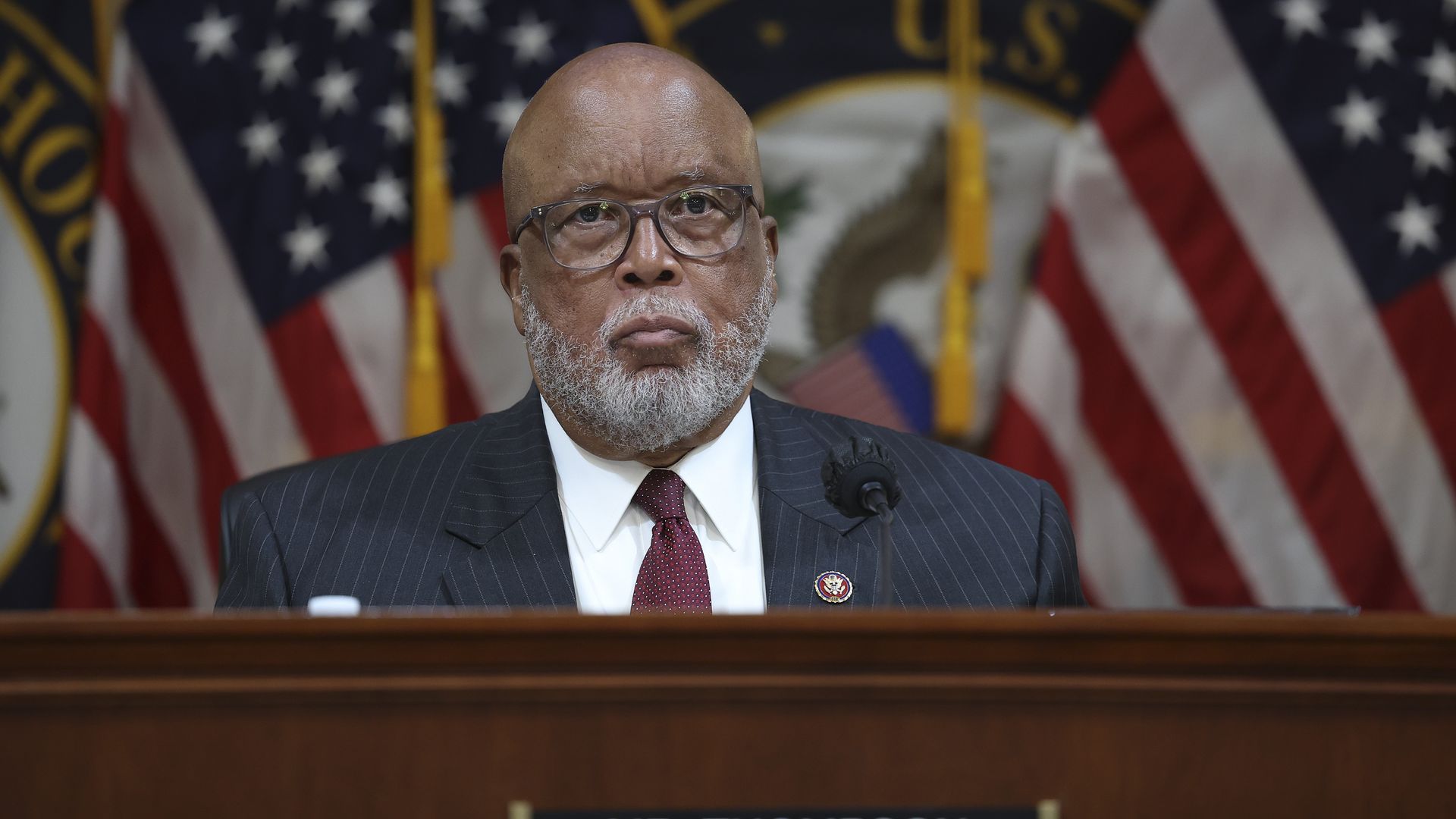 U.S. Rep. Bennie Thompson (D-MS), Chair of the House Select Committee to Investigate the January 6th Attack on the U.S. Capitol, delivers remarks.