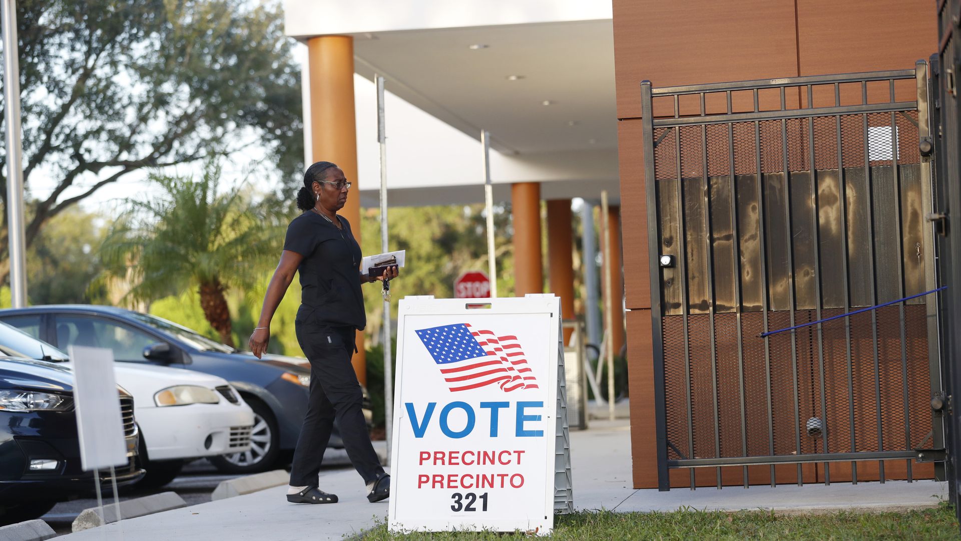 A polling precinct in Hillsborough County on Nov. 8, 2022.