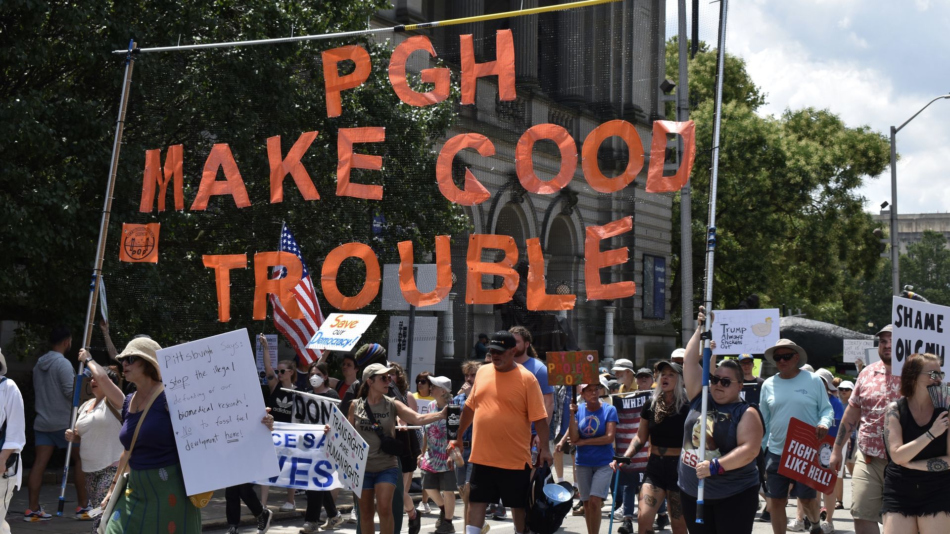 A protest in Pittsburgh