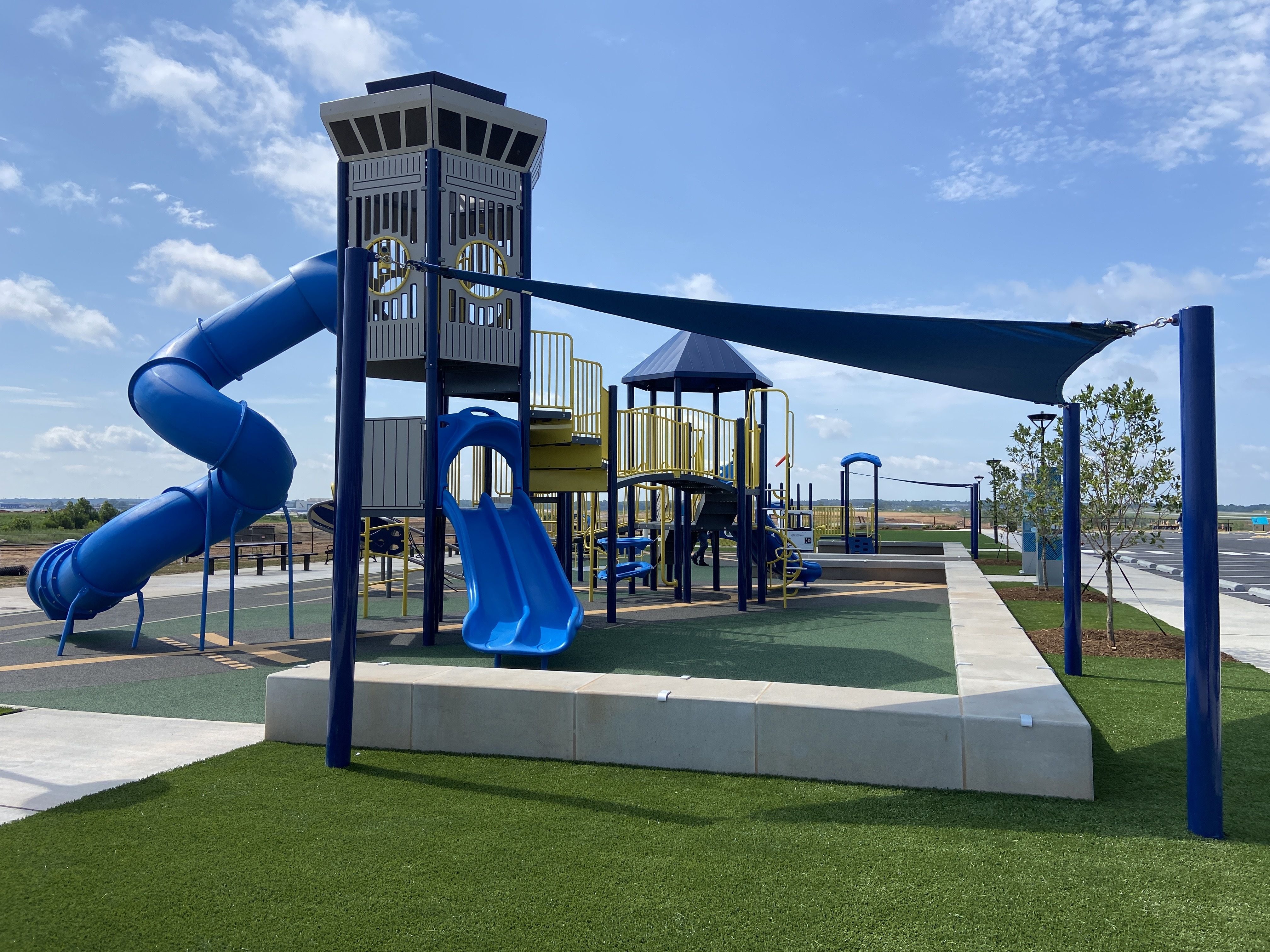 Airport overlook playground.