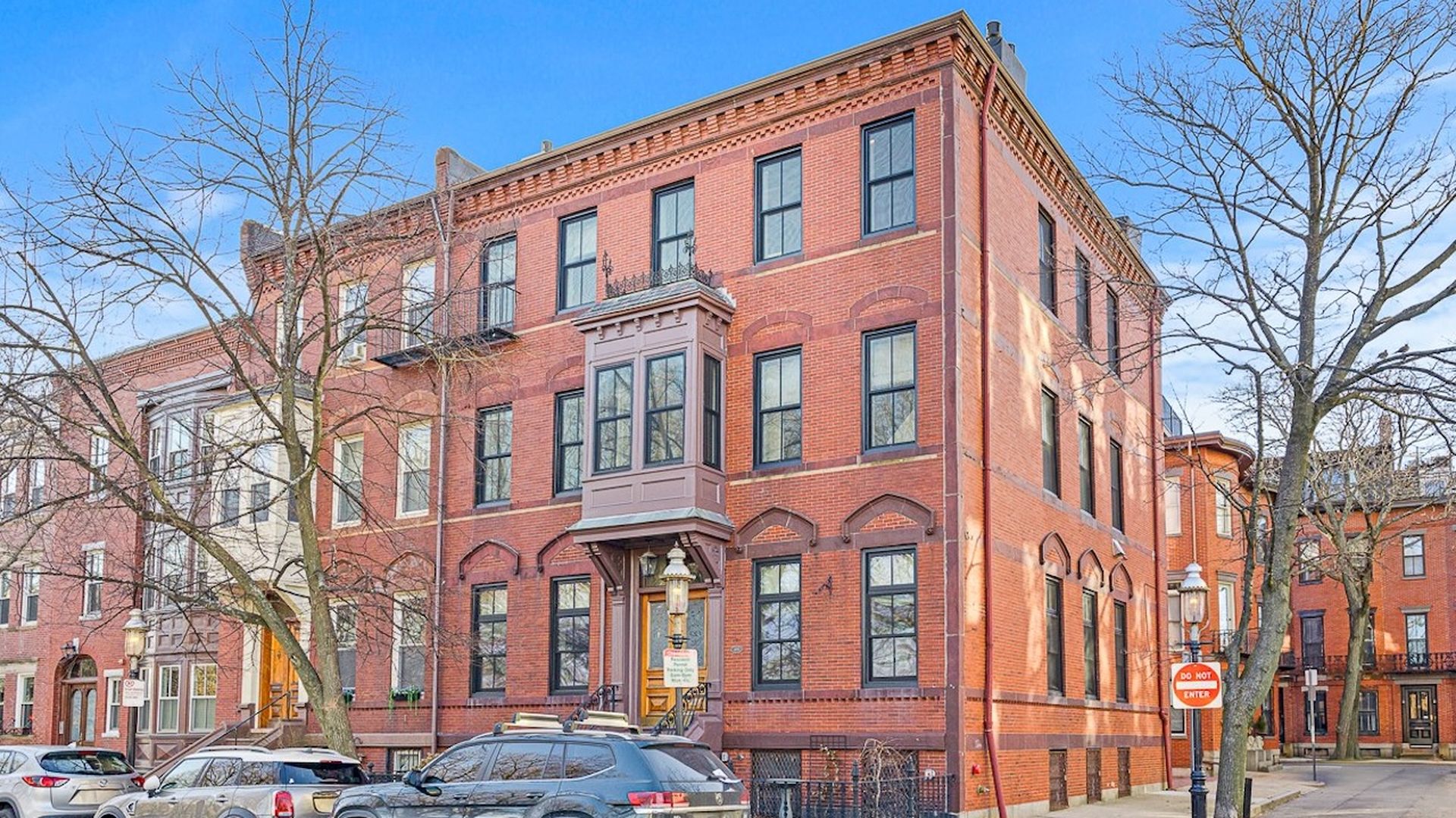 An image showing the exterior of 31 Monument Square, a brownstone for sale in Charlestown for $6.5 million.