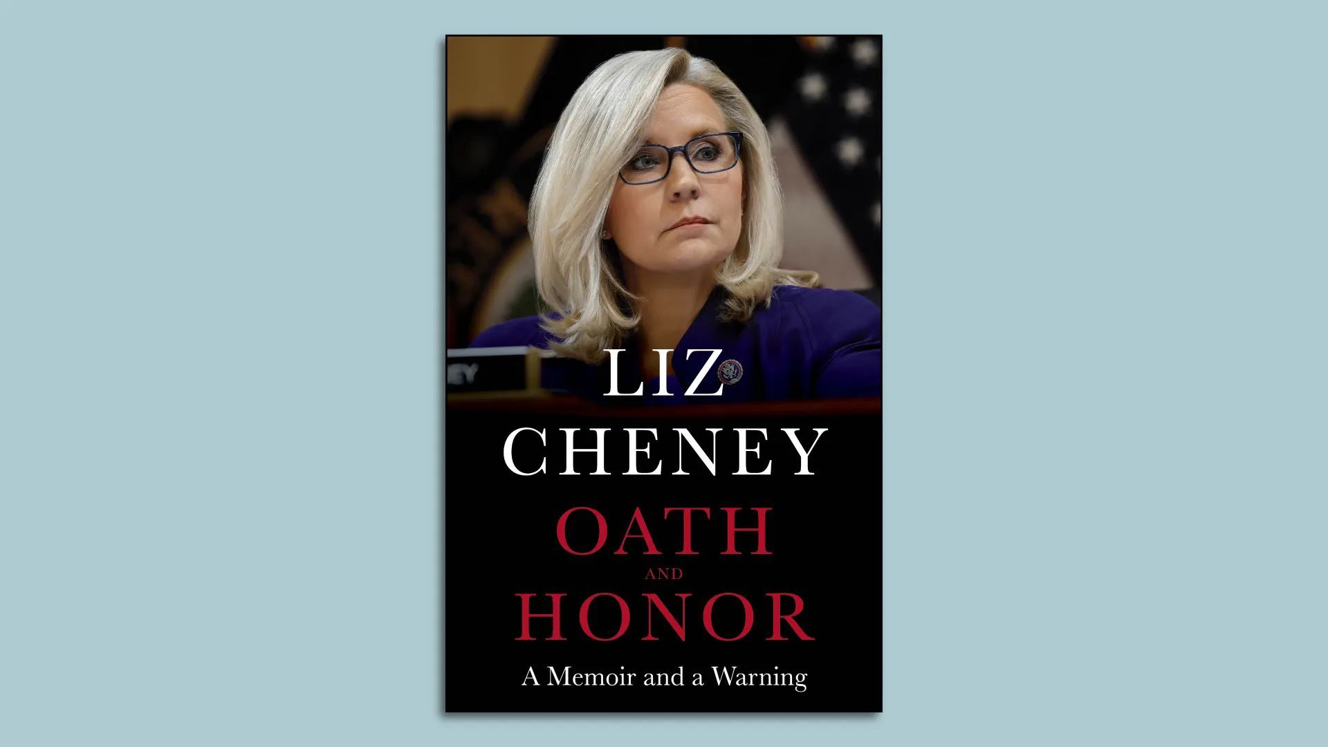 Liz Cheney book cover for "Oath and Honor"