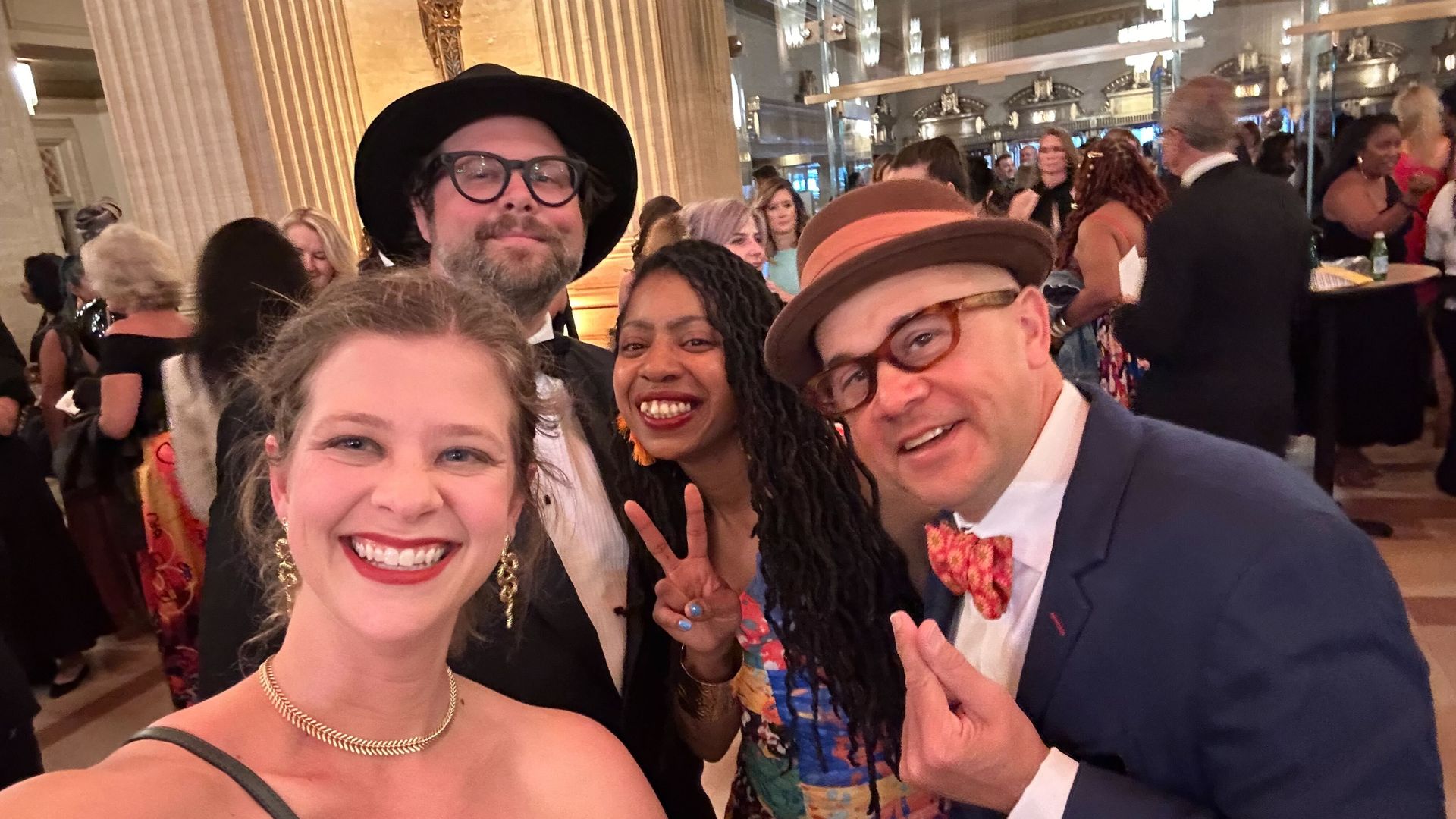 Me, Josh Brasted (my brother), Shaun Williams and Chris Hannah of Jewel of the South. Photo: Chelsea Brasted/Axios