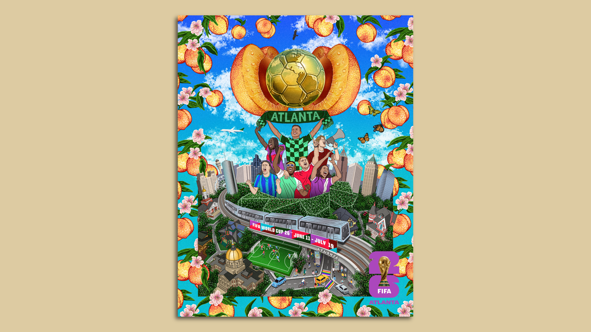 The FIFA 2026 World Cup poster for Atlanta