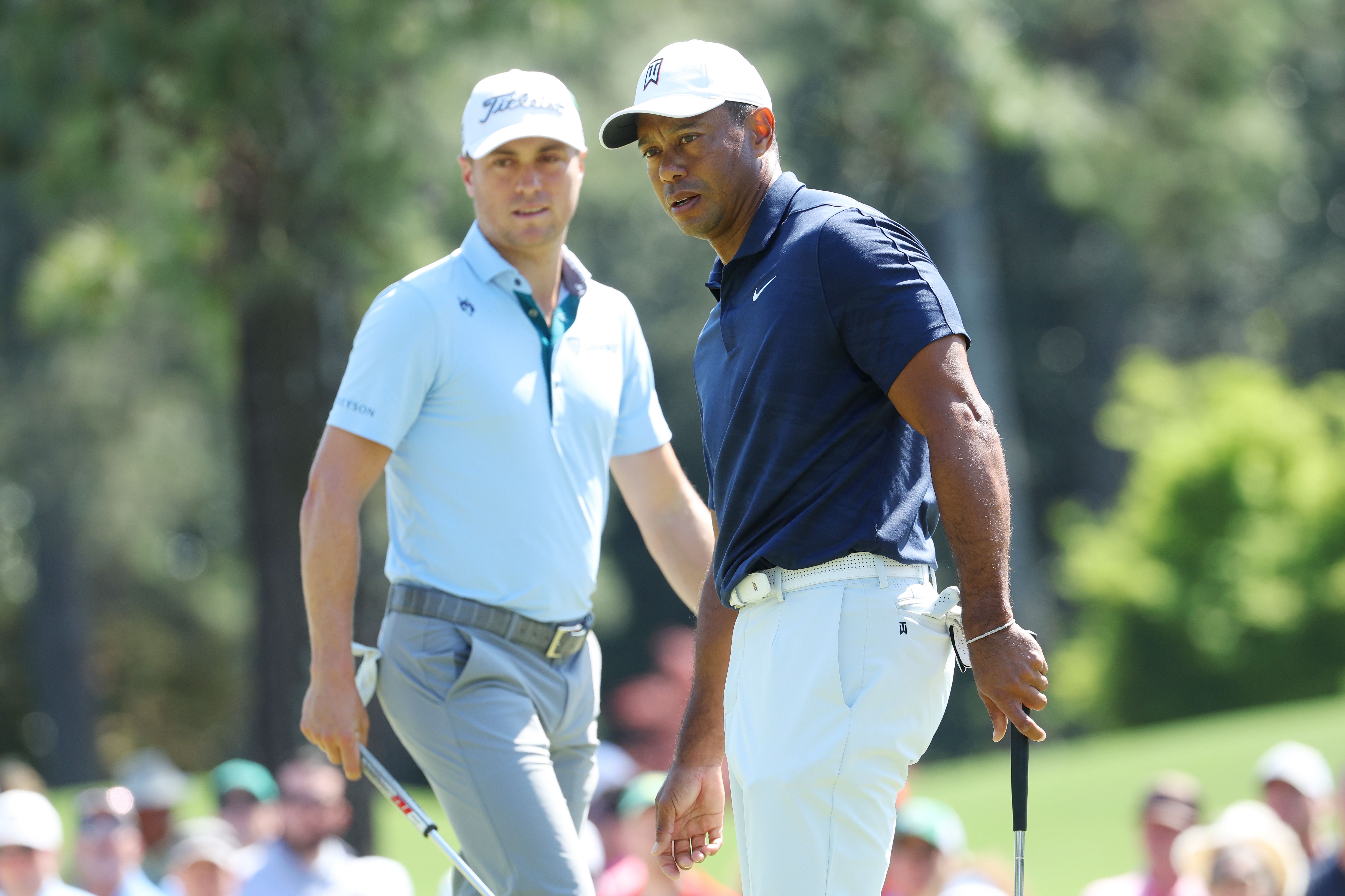 Tiger Woods and Justin Thomas