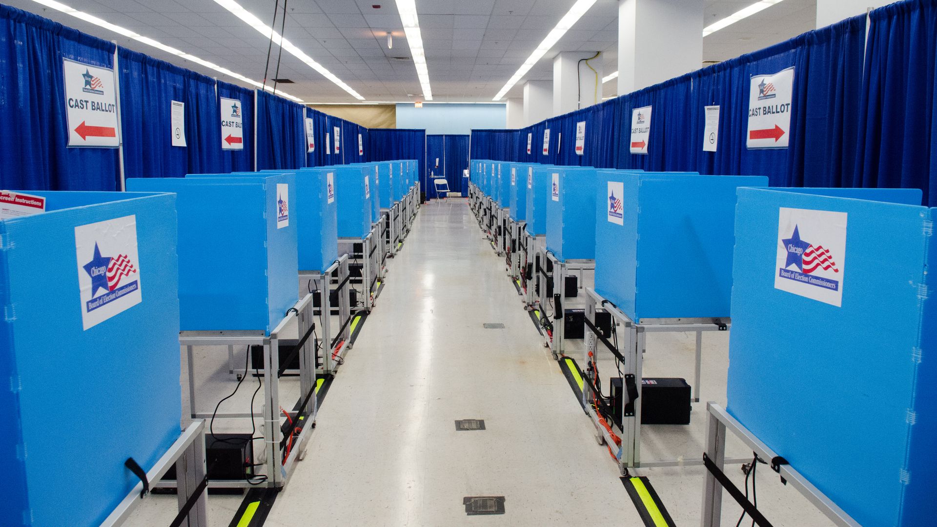 Photo of polling place stations