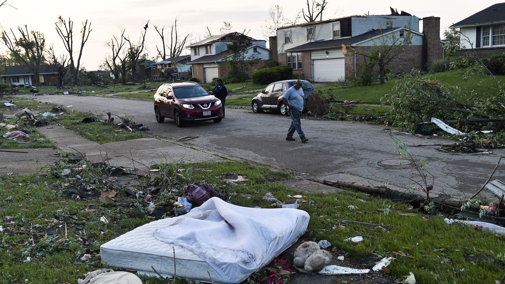 Tornado damage in Ohio