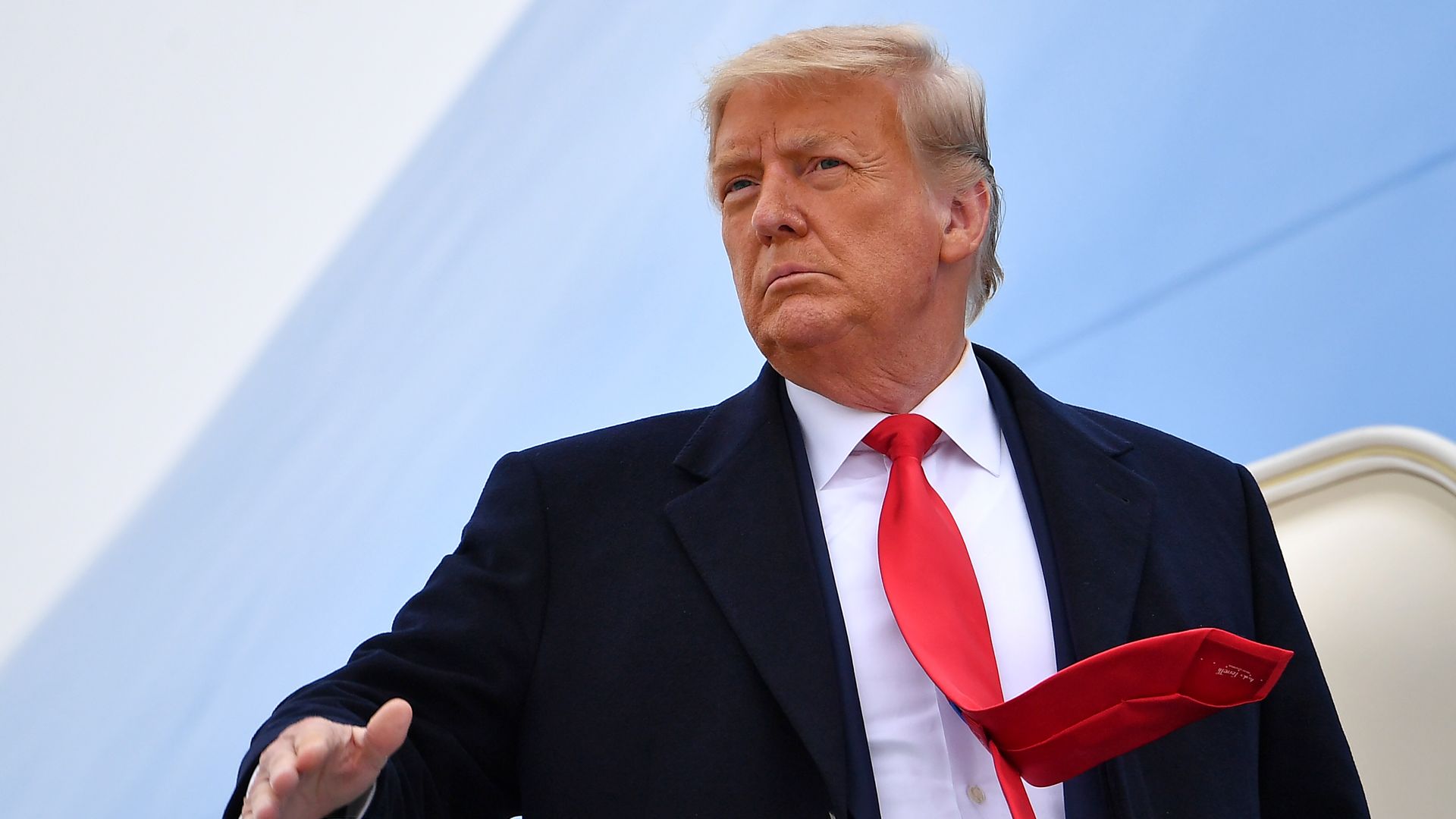 Photo of Donald Trump looking out
