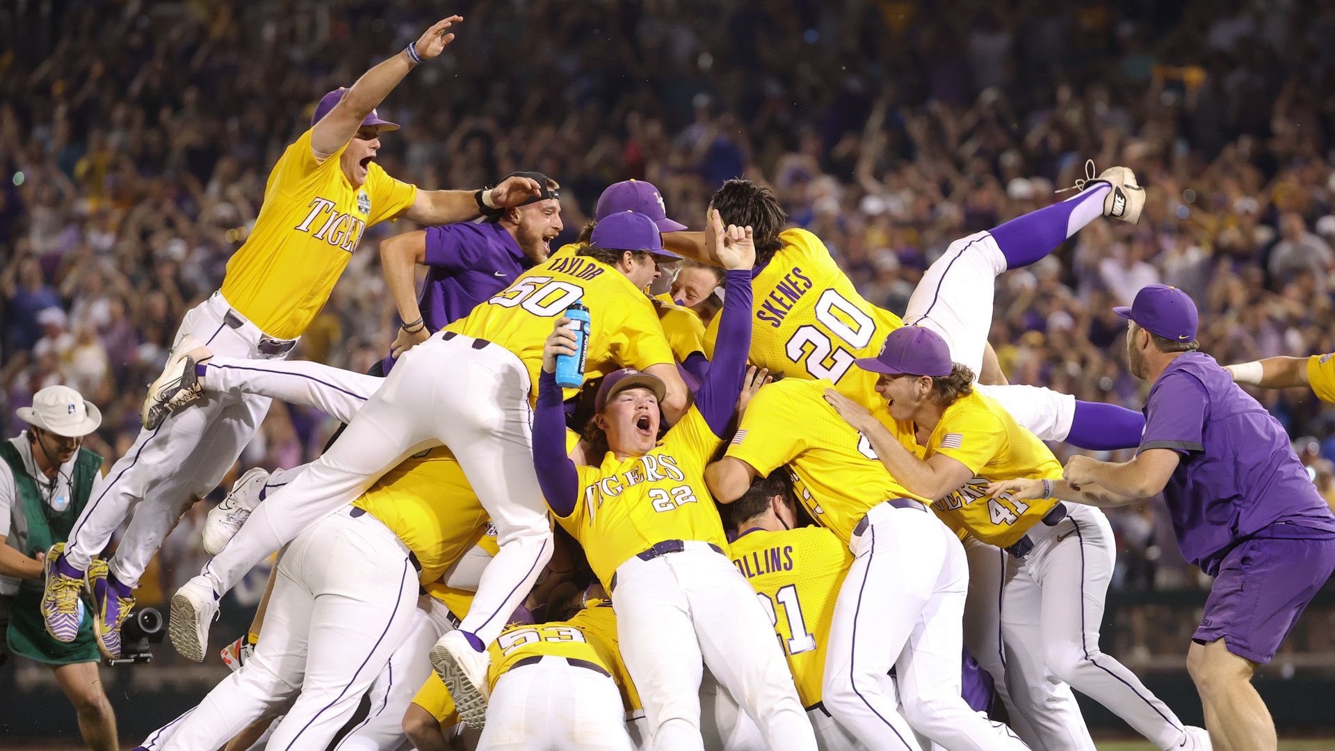 LSU Tigers NCAA Baseball National Champions 2023 Baseball Jersey