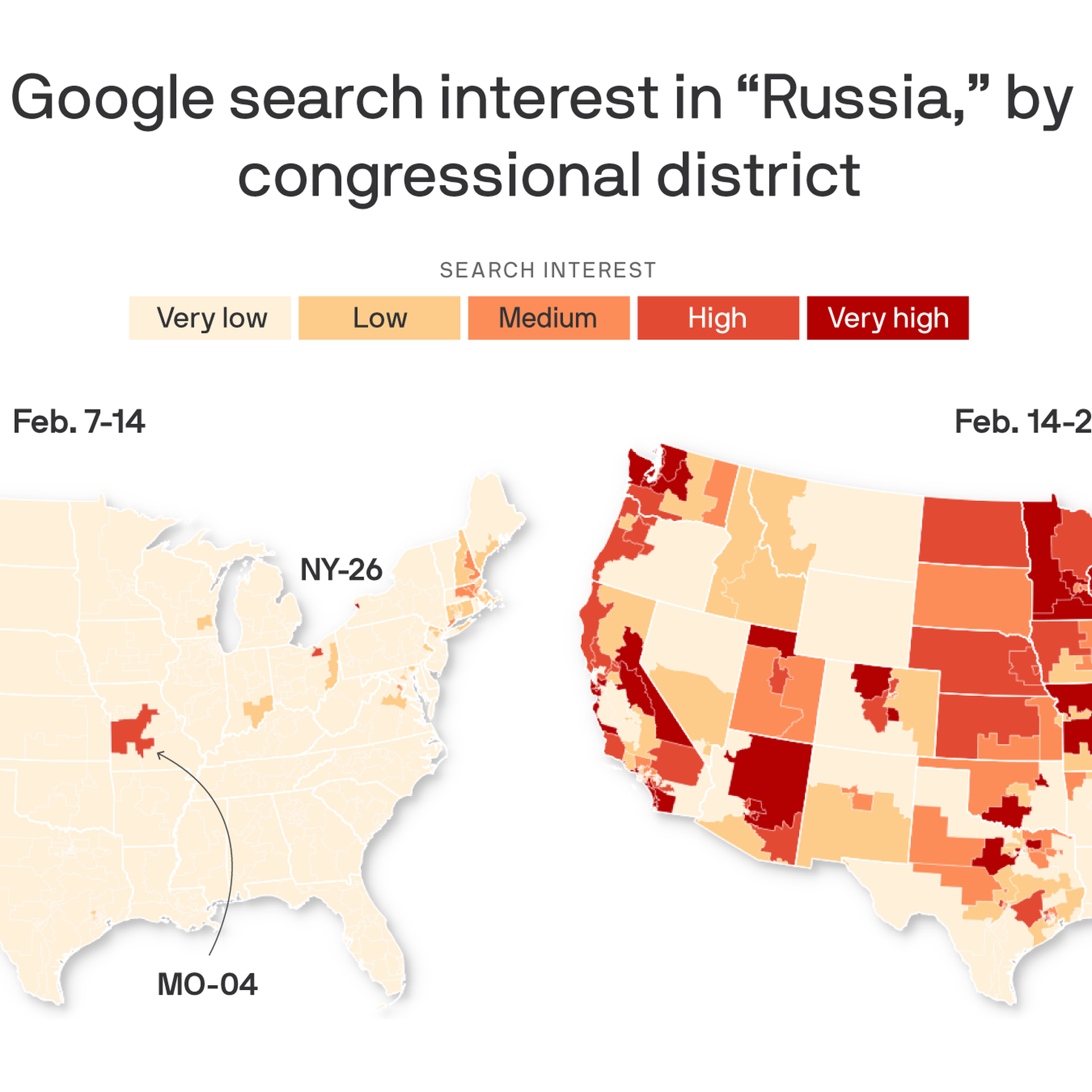 Colorado's military and academic communities are greatly interested in the Russian conflict in Ukraine, according to new Google Trends data and analysis.
