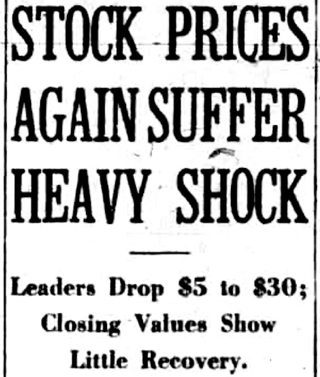 1929 stock crash headlines painted rosy picture - Axios Salt Lake City