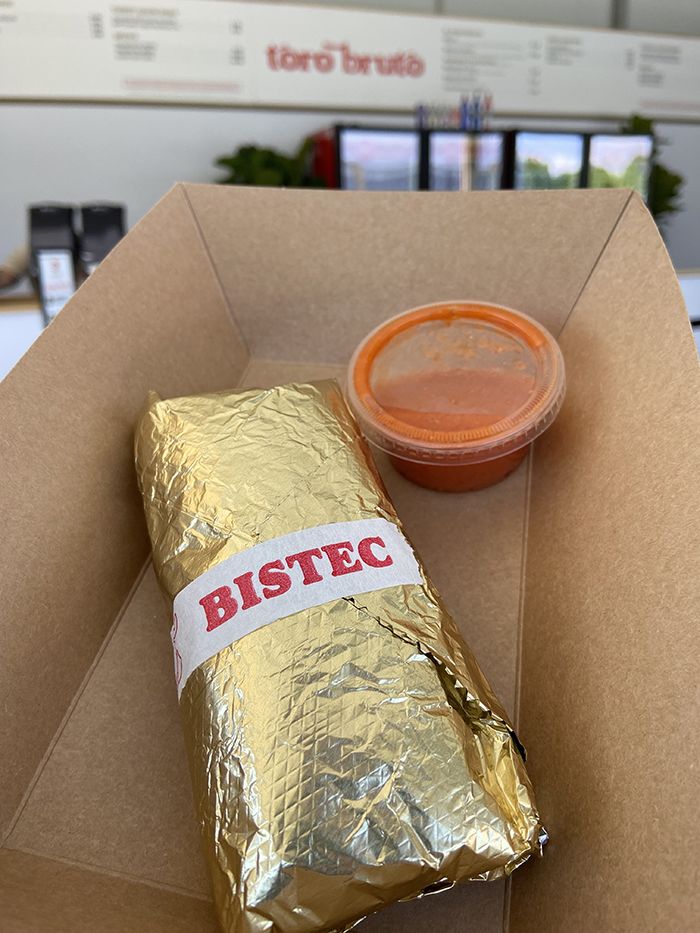 El Toro Bruto's bistec taco at the Wells Fargo Championship.