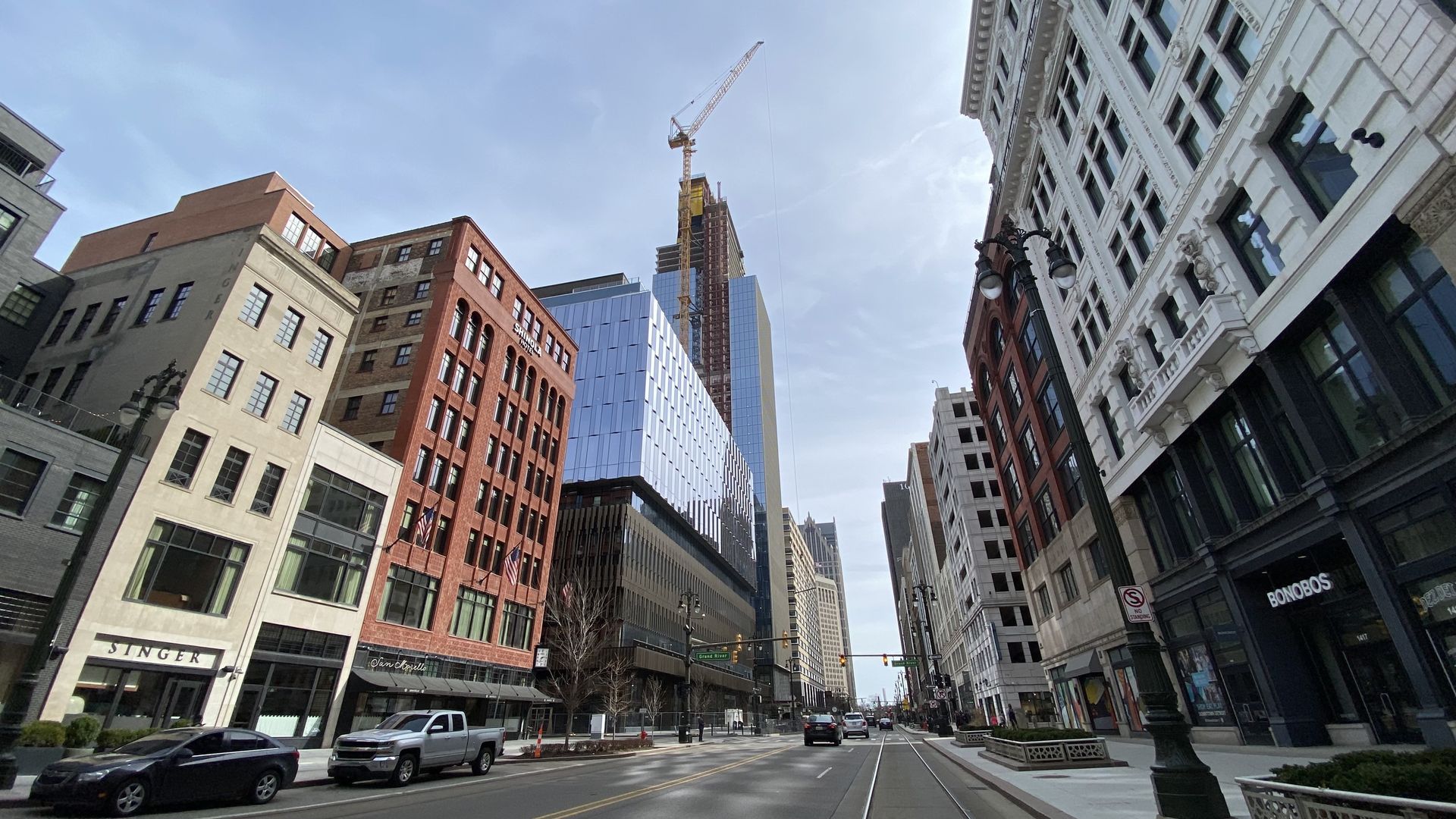 Hudson's Site from street level.