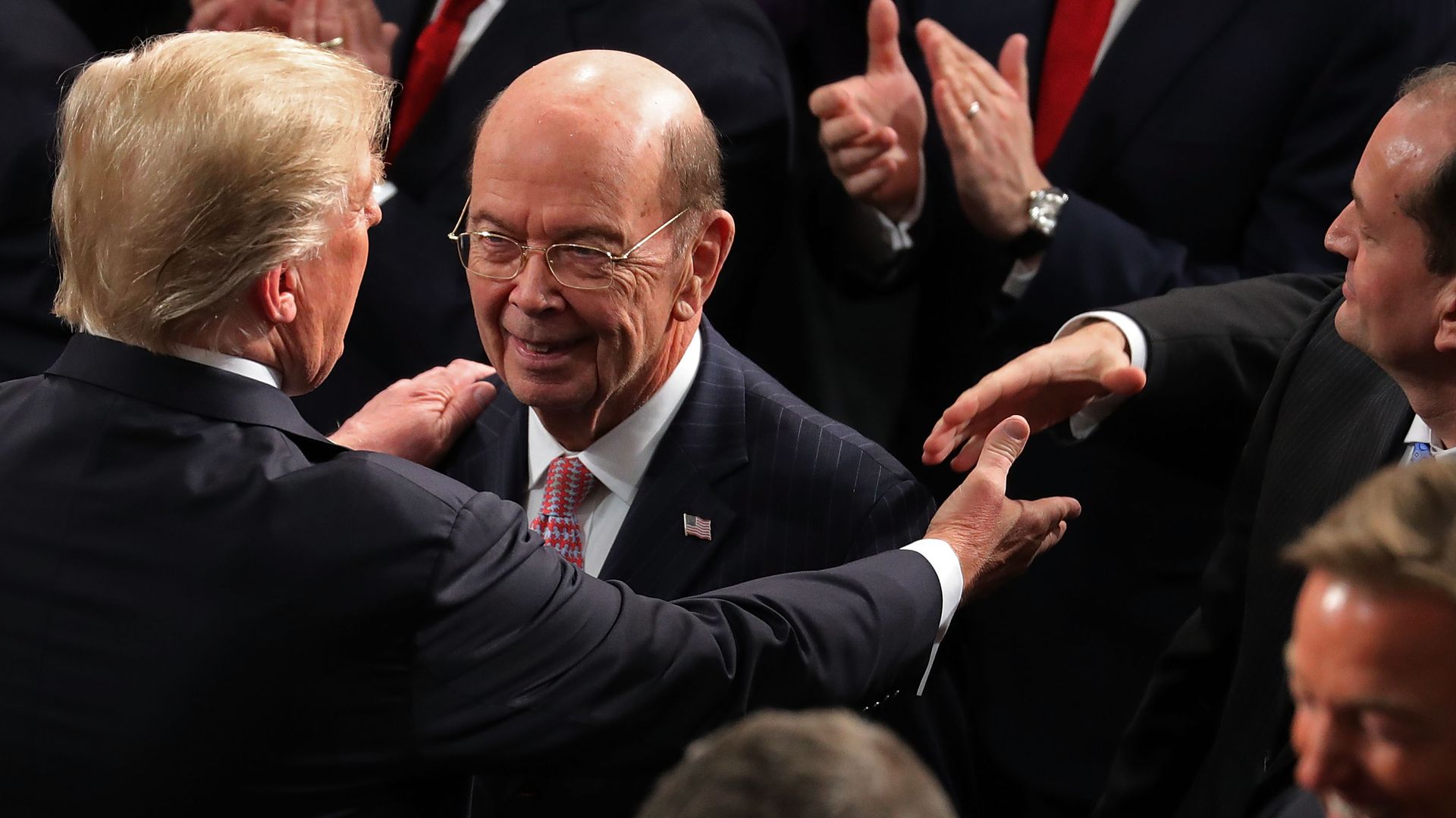 President Trump and Wilbur Ross.