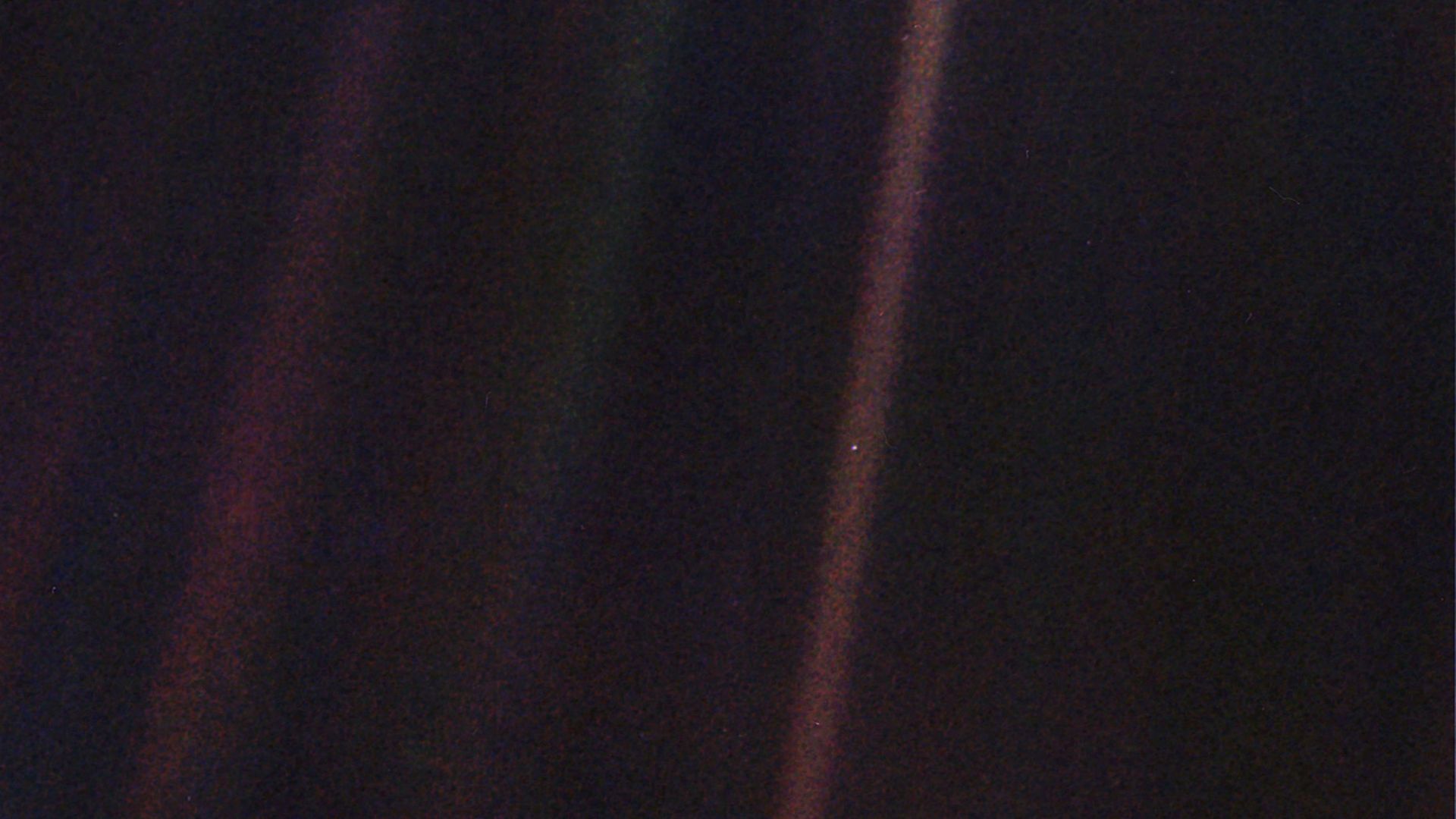 The Voyager 1 photo showing Earth from a distance of more than 4 billion miles.