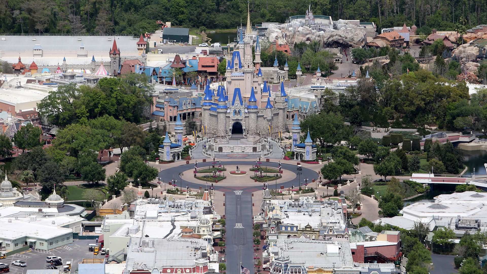 Walt Disney World remains closed to the public due to the Coronavirus threat on March 23