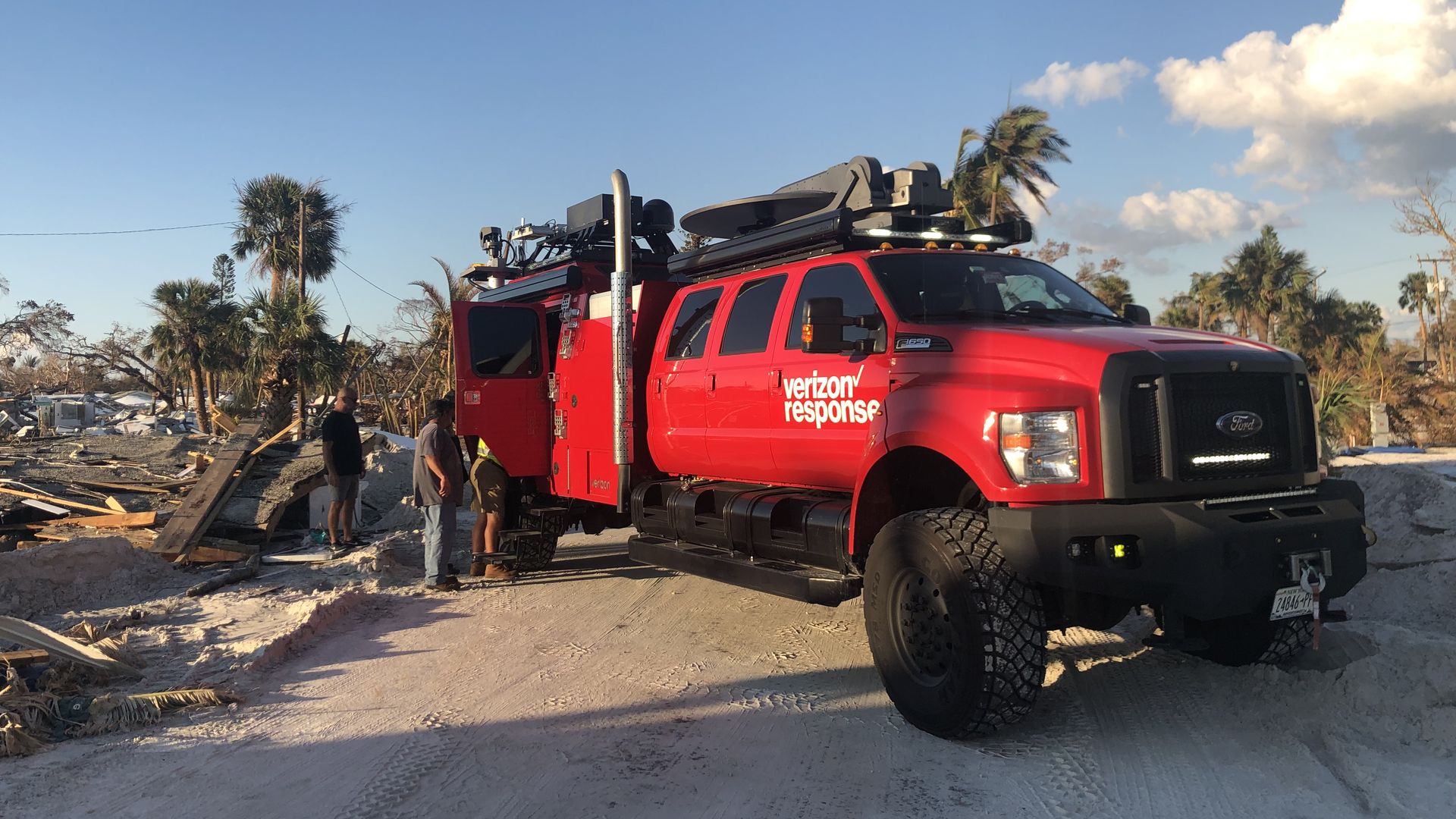 Verizon's THOR emergency response vehicle.